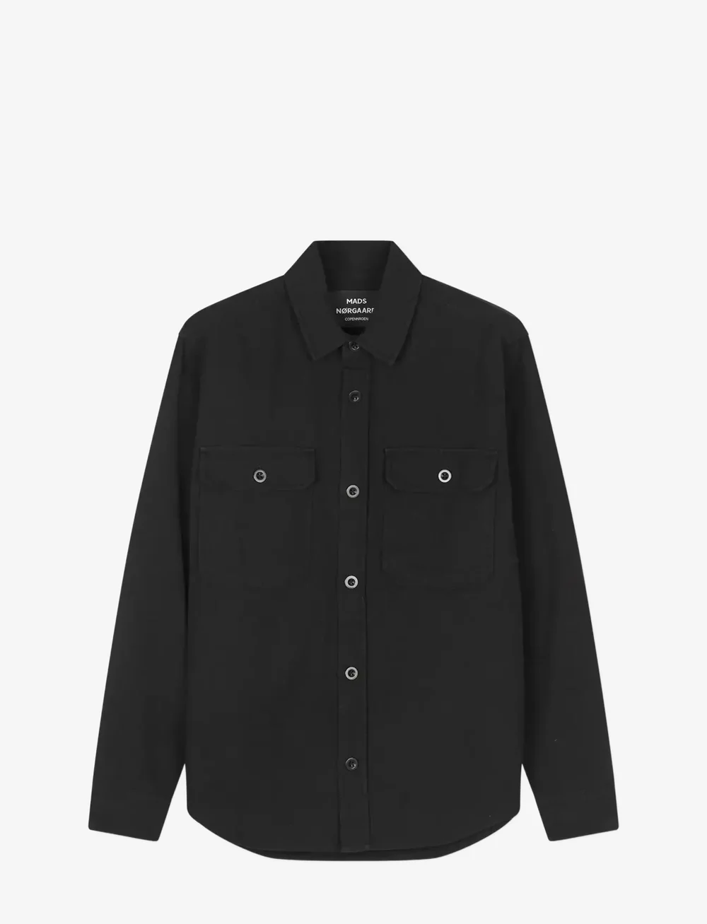 Mads Nørgaard - Dyed Canvas Skyler Shirt FAV - nach anlass kaufen - black - 1