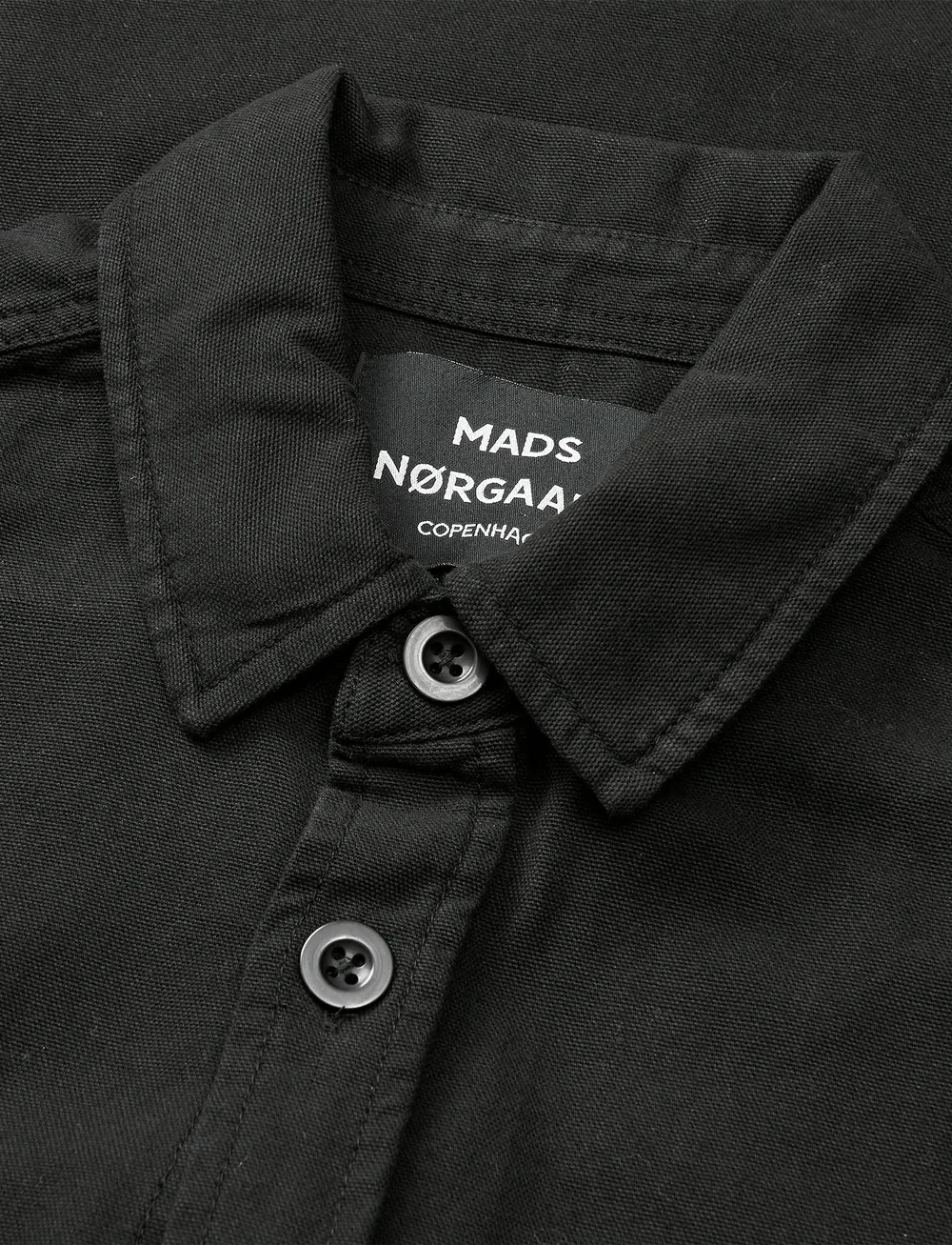 Mads Nørgaard - Dyed Canvas Skyler Shirt FAV - nach anlass kaufen - black - 3