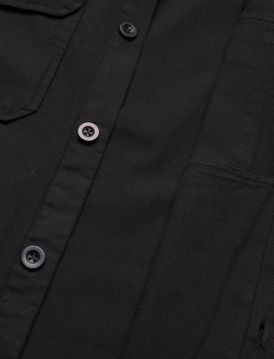 Mads Nørgaard - Dyed Canvas Skyler Shirt FAV - casual hemden - black - 5