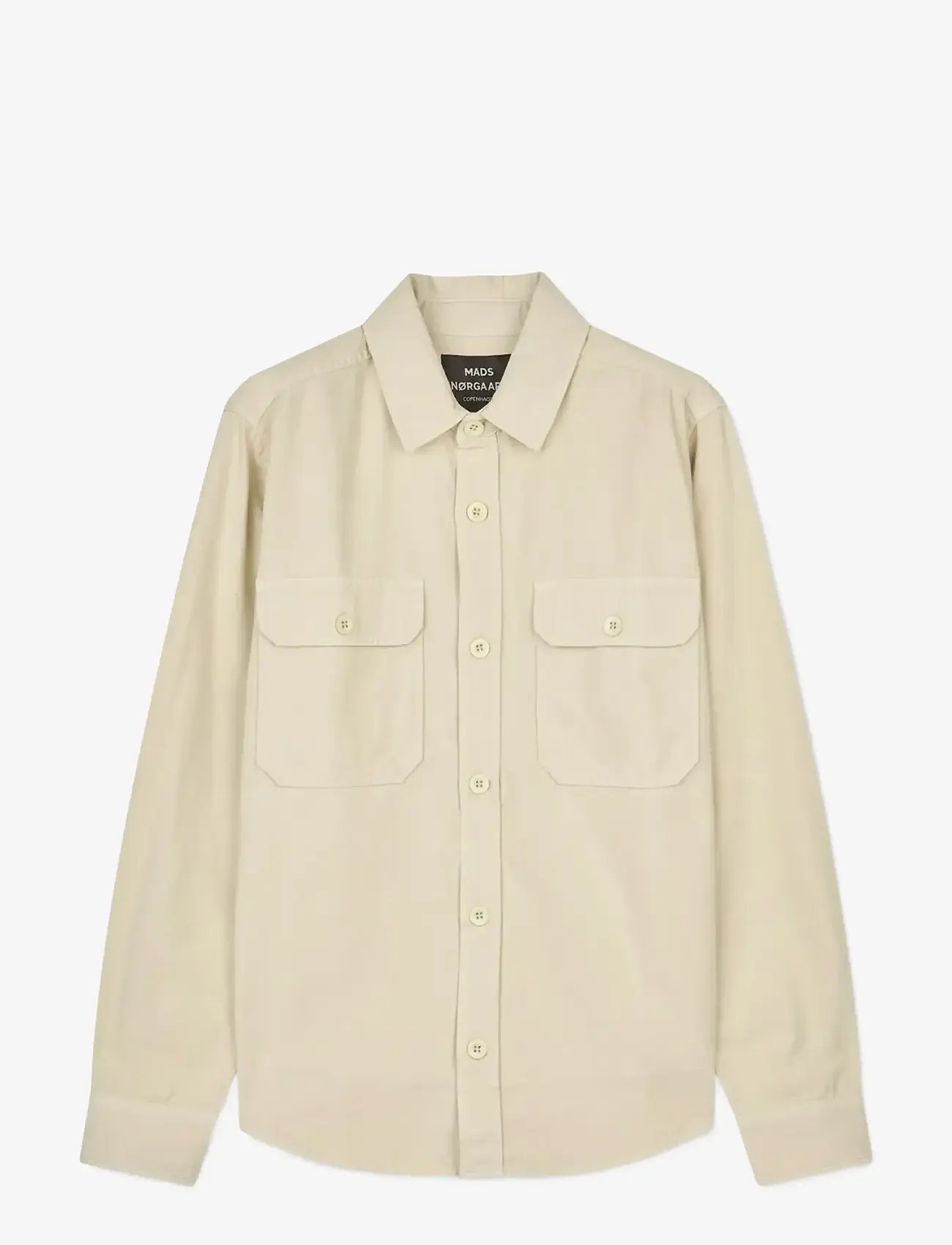 Mads Nørgaard - Dyed Canvas Skyler Shirt FAV - casual skjorter - castle wall - 1