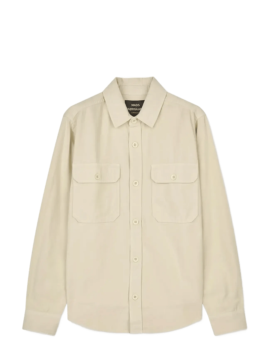 Mads Nørgaard - Dyed Canvas Skyler Shirt FAV - casual hemden - castle wall - 1