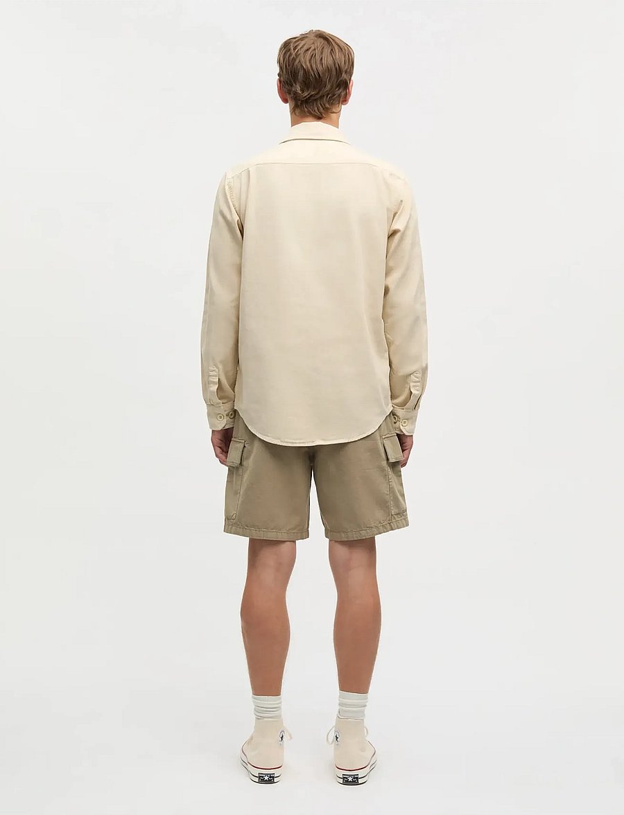 Mads Nørgaard - Dyed Canvas Skyler Shirt FAV - casual hemden - castle wall - 2