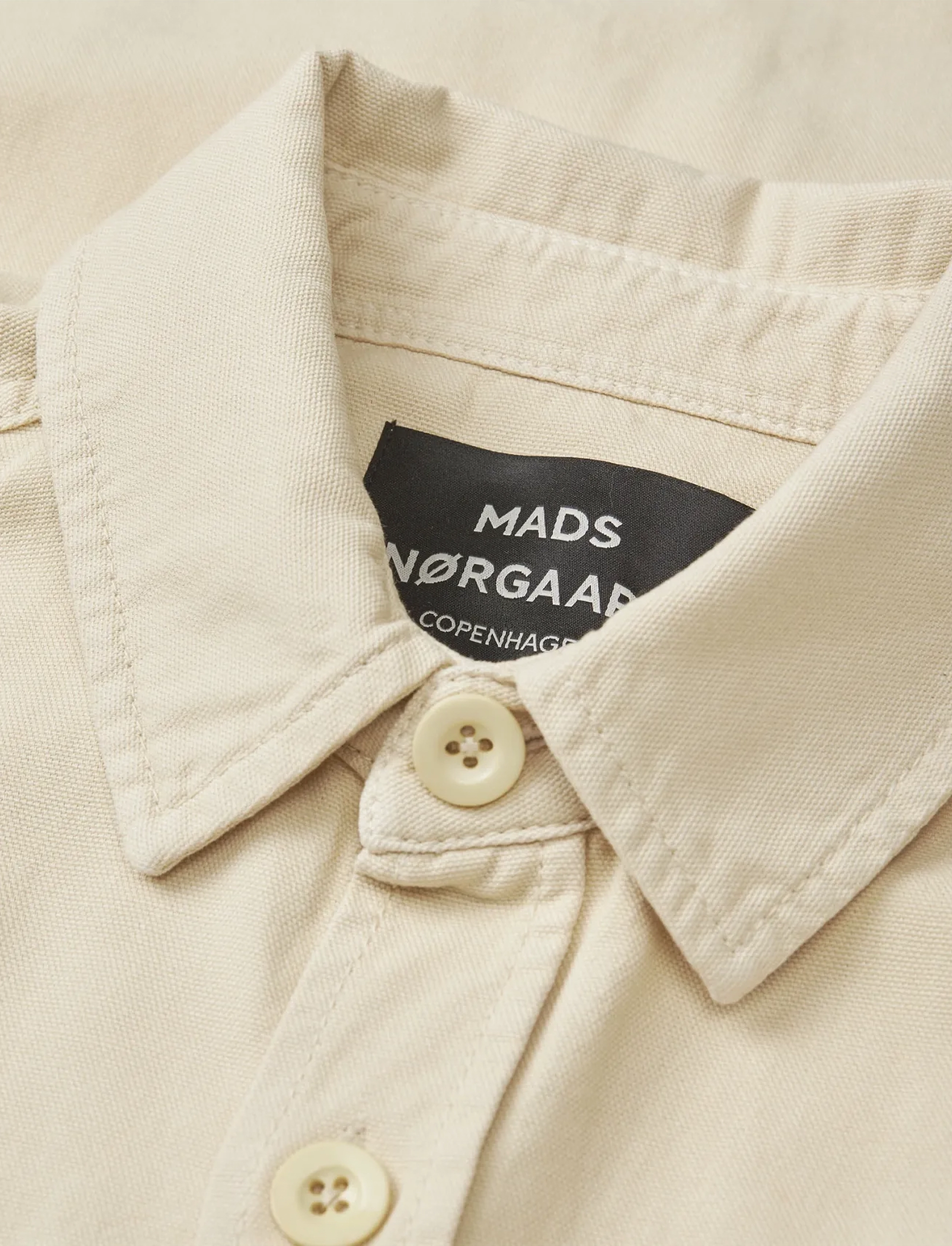 Mads Nørgaard - Dyed Canvas Skyler Shirt FAV - vabaajasärgid - castle wall - 3