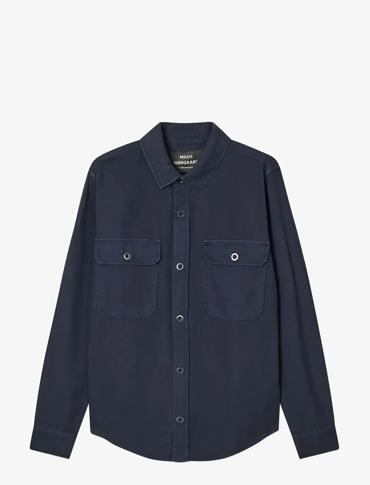 Mads Nørgaard - Dyed Canvas Skyler Shirt FAV - casual skjorter - parisian night - 0