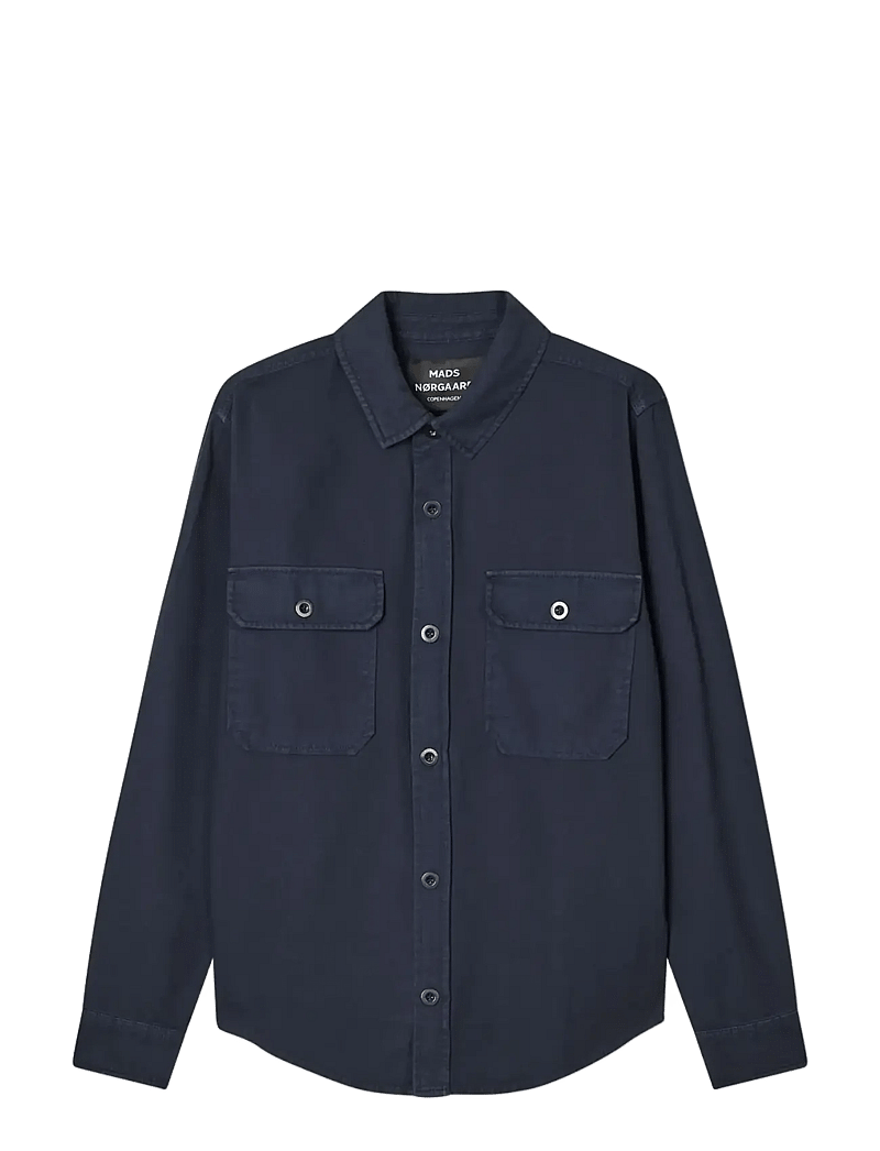 Mads Nørgaard - Dyed Canvas Skyler Shirt FAV - casual hemden - parisian night - 0