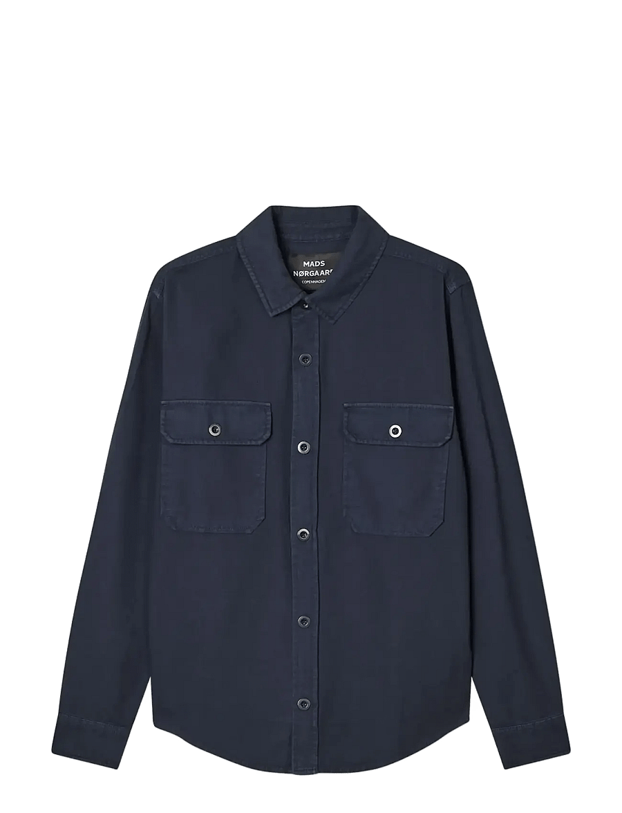 Mads Nørgaard - Dyed Canvas Skyler Shirt FAV - casual hemden - parisian night - 0