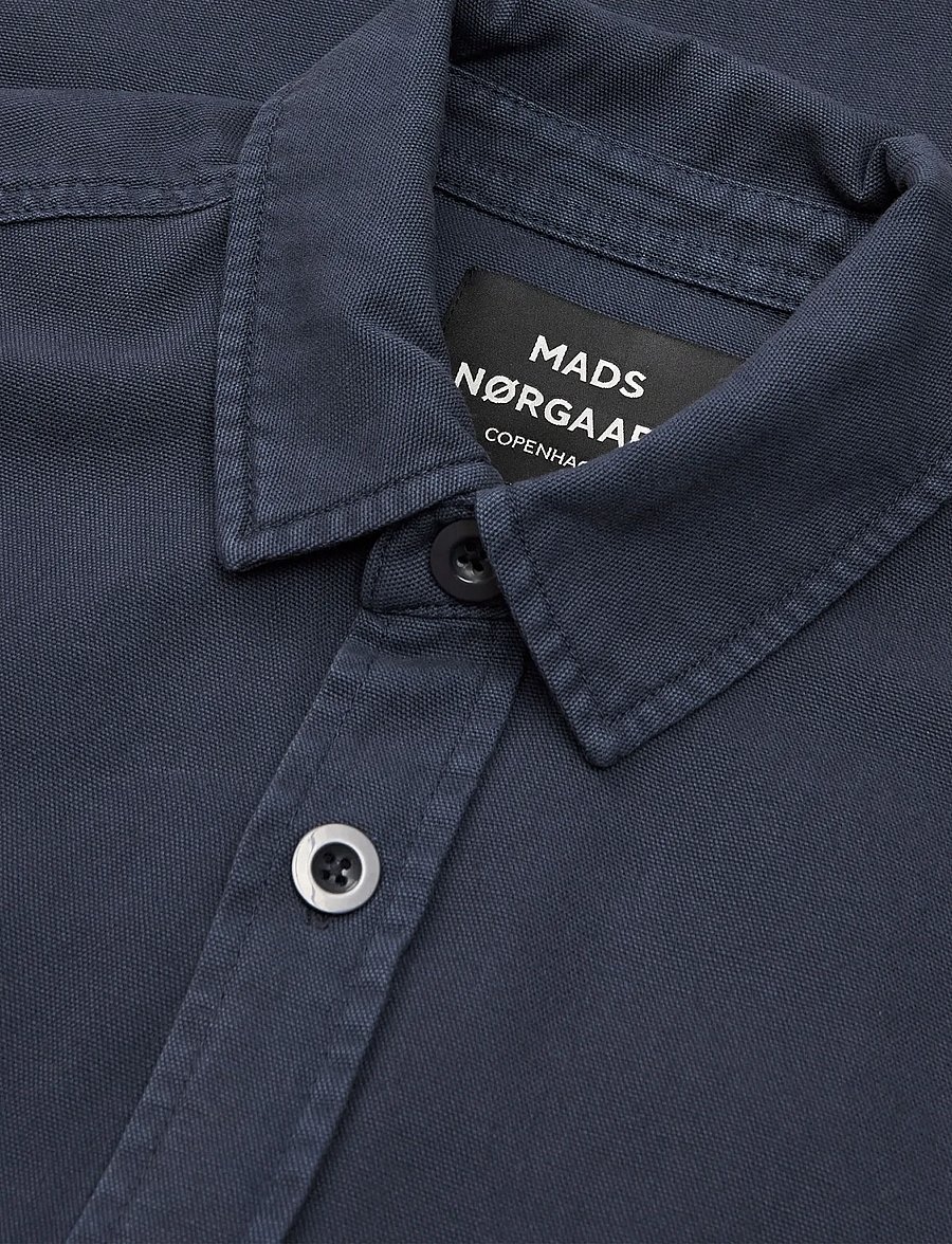 Mads Nørgaard - Dyed Canvas Skyler Shirt FAV - casual hemden - parisian night - 1