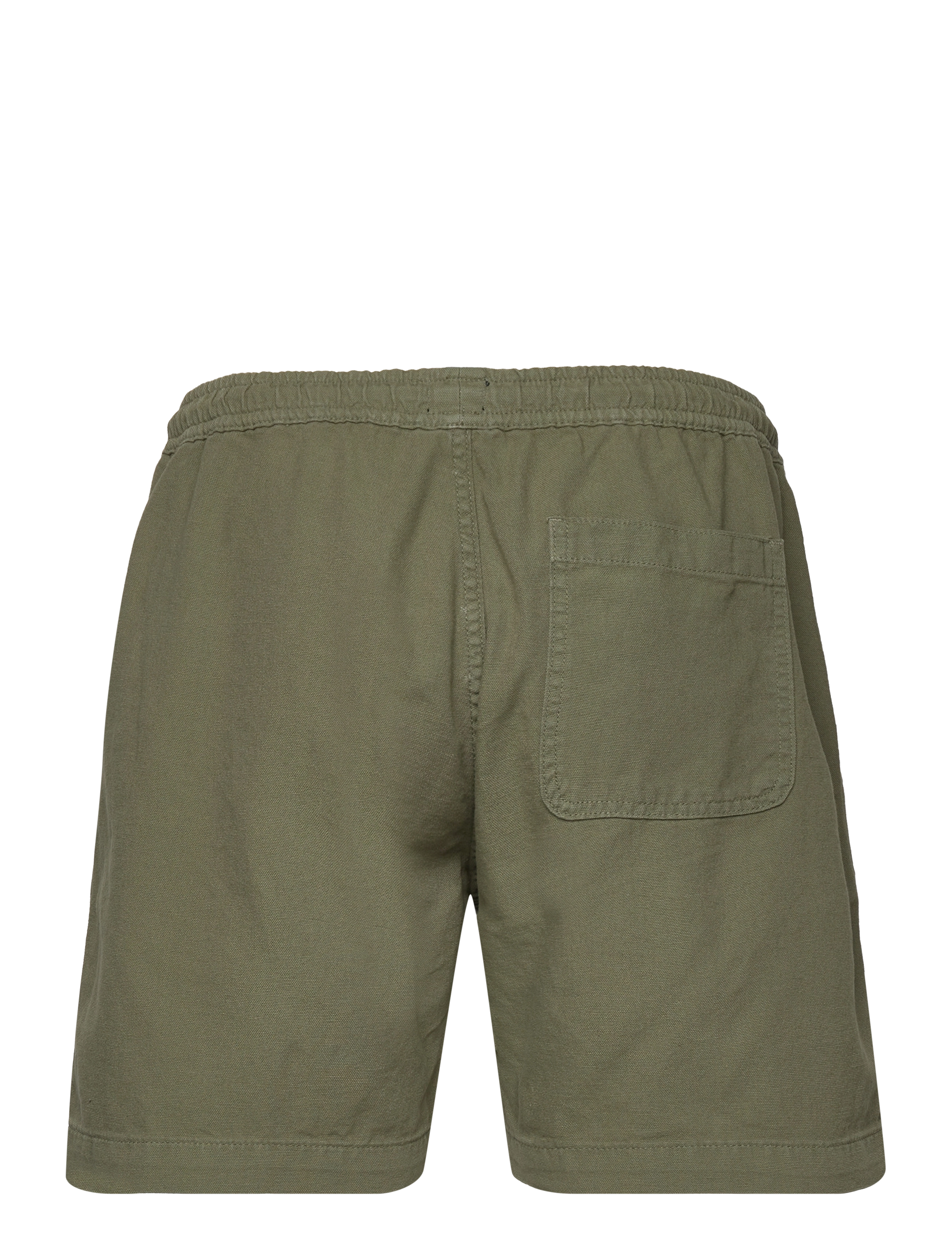 Mads Nørgaard - Dyed Canvas Beach Shorts - olivine - 1