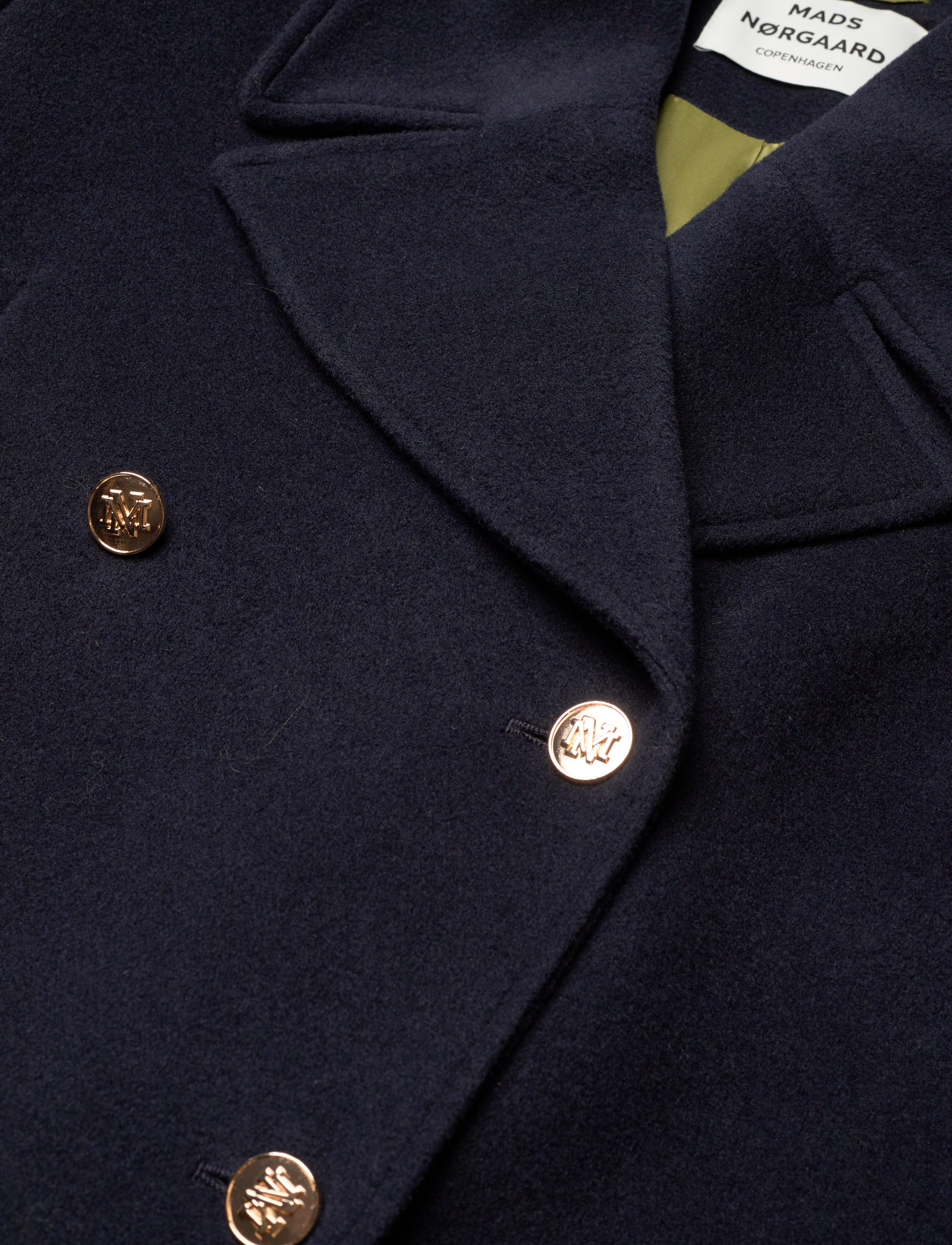 Mads Nørgaard - Milva Sanny Coat - wollmäntel - deep well - 2