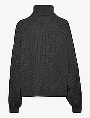 Mads Nørgaard - Recycled Wool Mix Rerik Sweater - rullekraver - charcoal melange - 1