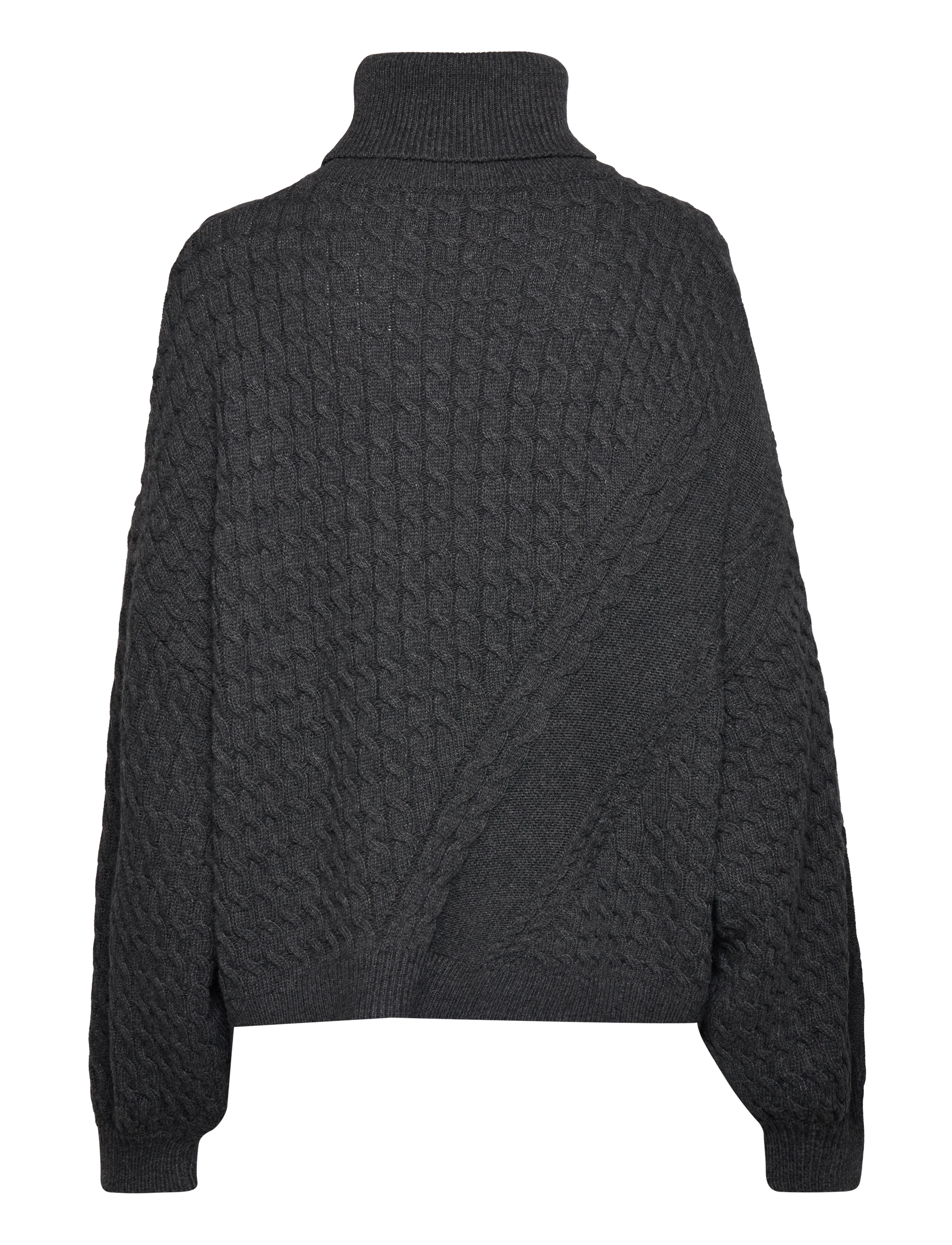 Mads Nørgaard - Recycled Wool Mix Rerik Sweater - charcoal melange - 1