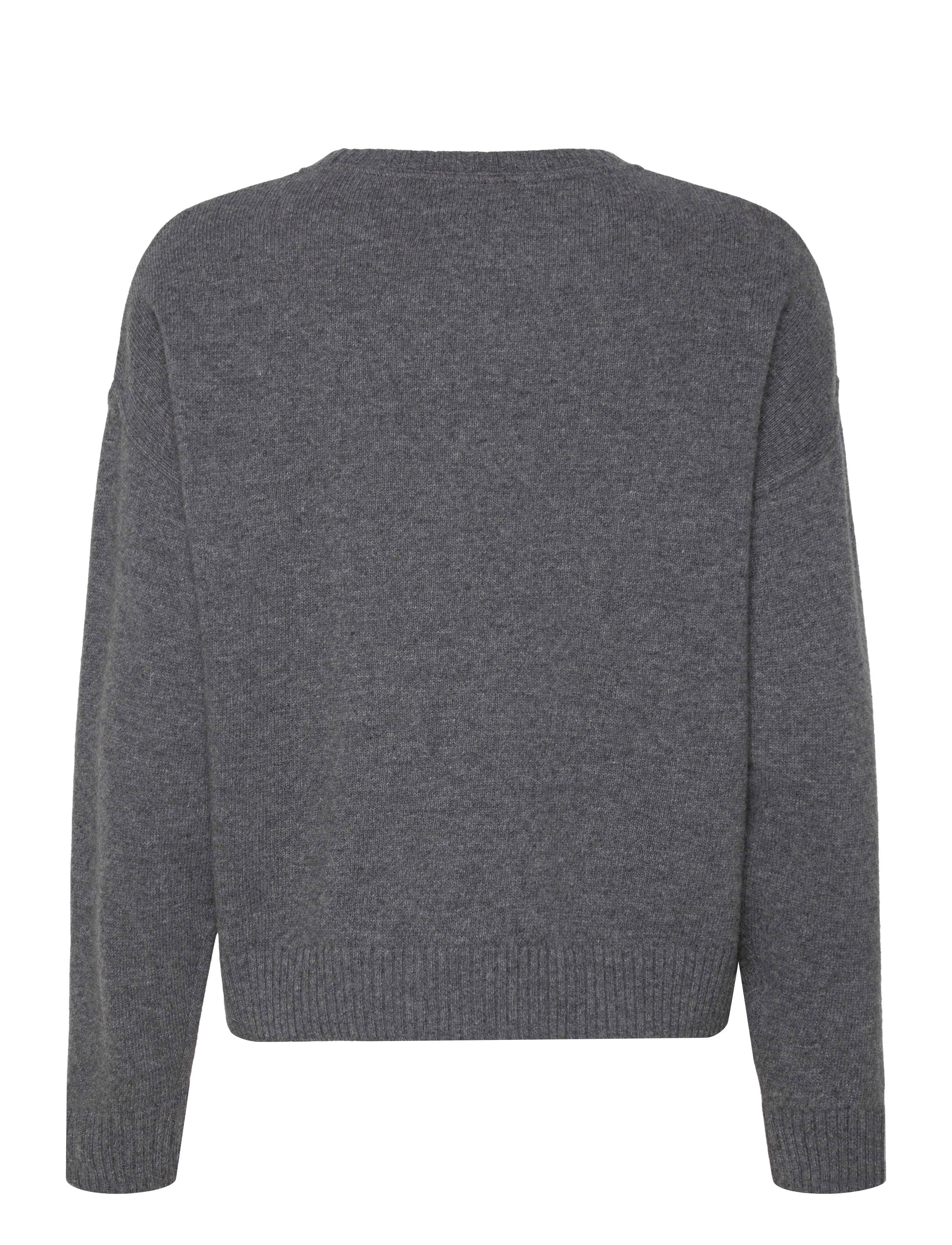 Mads Nørgaard - Recy Soft Knit Tilona Sweater - dark grey melange - 1