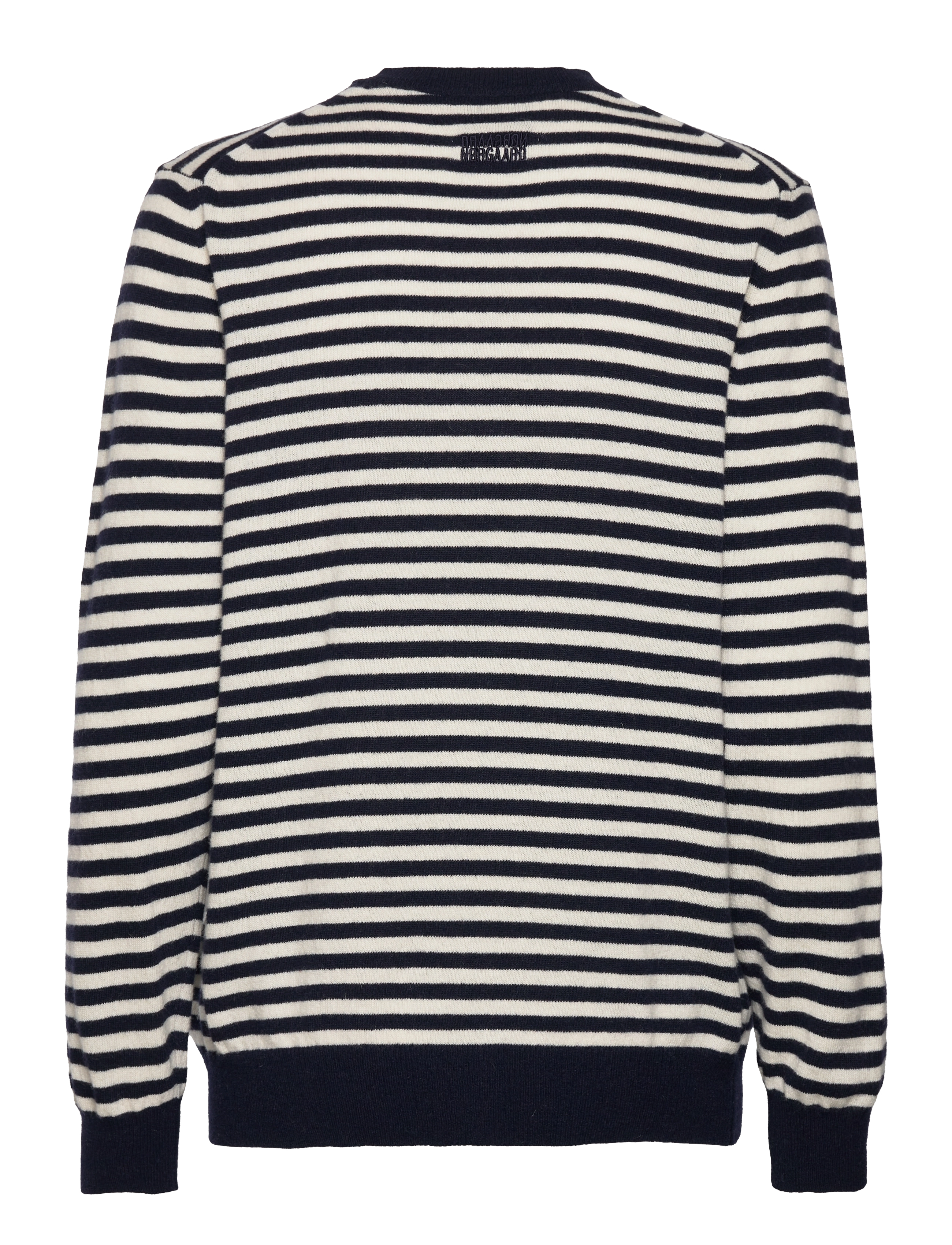 Mads Nørgaard - Eco Wool Stripe Kasey Sweater - deep well/winter white - 1