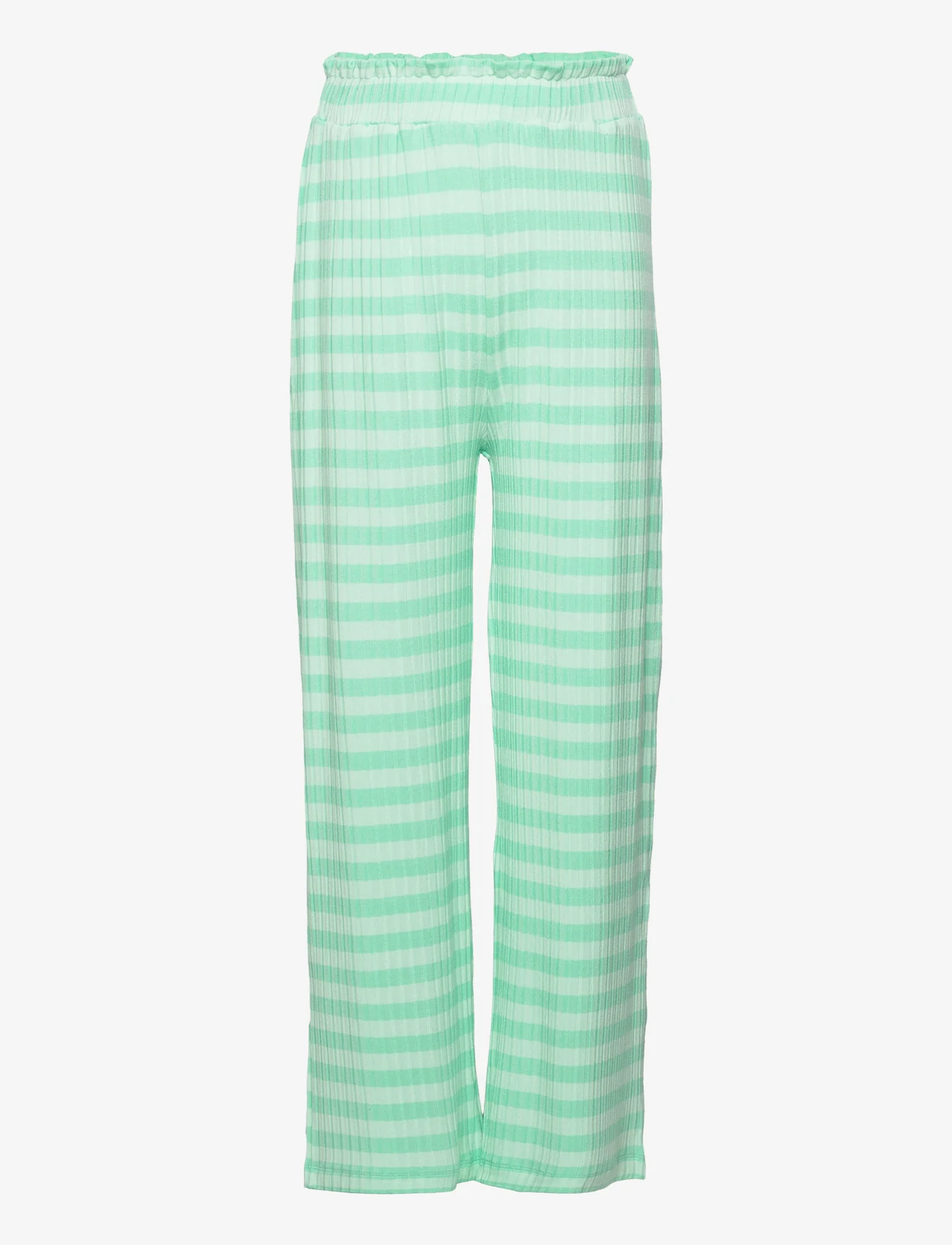 Mads Nørgaard - 5x5 Stripe Papina Pants - trousers - 5x5 stripe/cabbage - 0