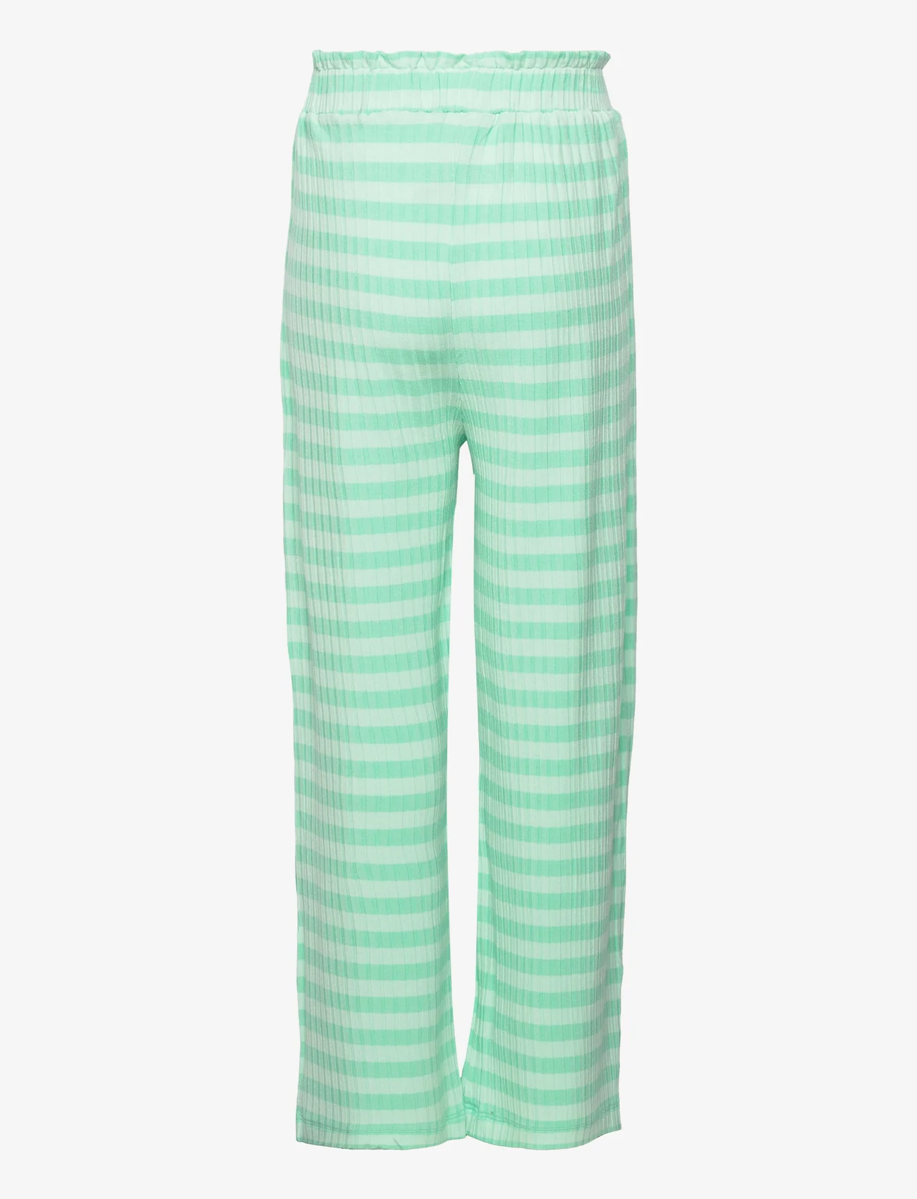 Mads Nørgaard - 5x5 Stripe Papina Pants - trousers - 5x5 stripe/cabbage - 1