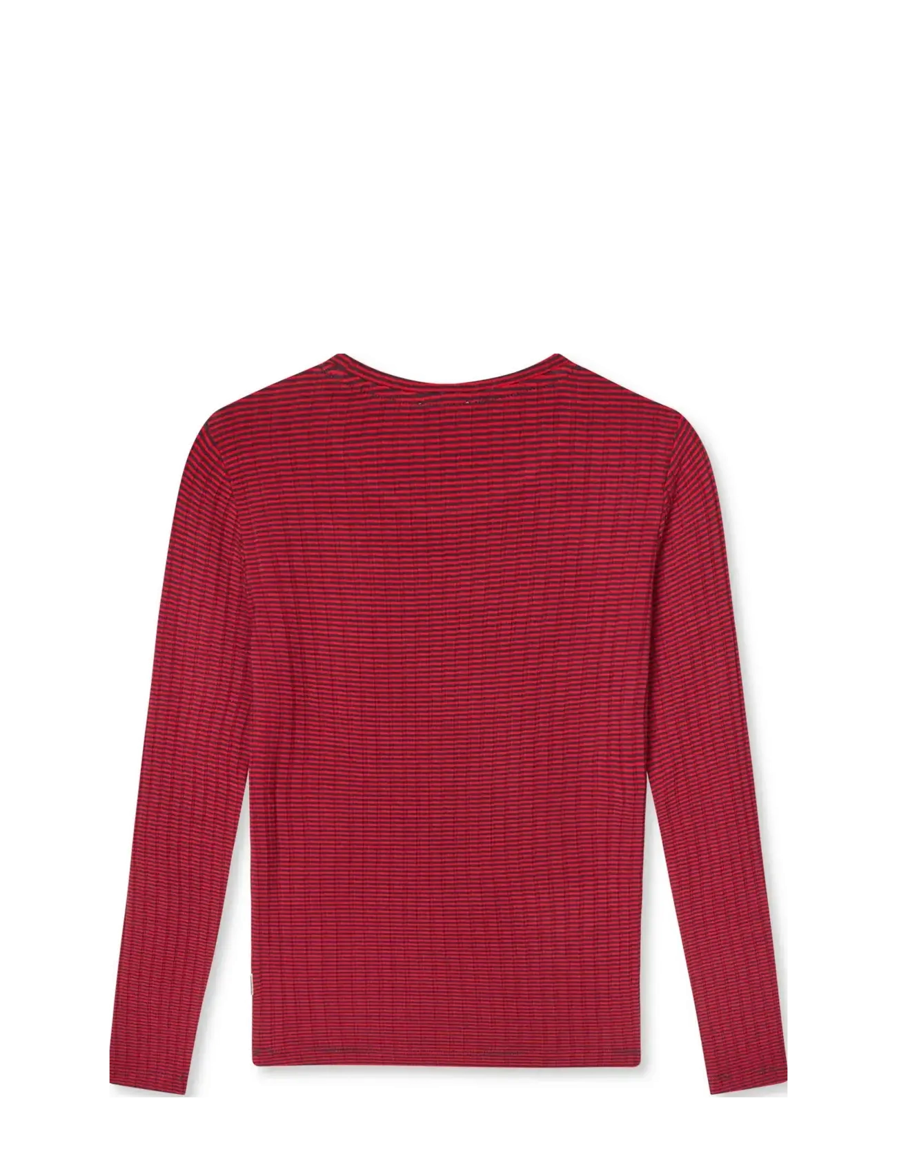 Mads Nørgaard - 5x5 Classic Stripe Talika Top - lange mouwen - parisian night/high risk red - 2