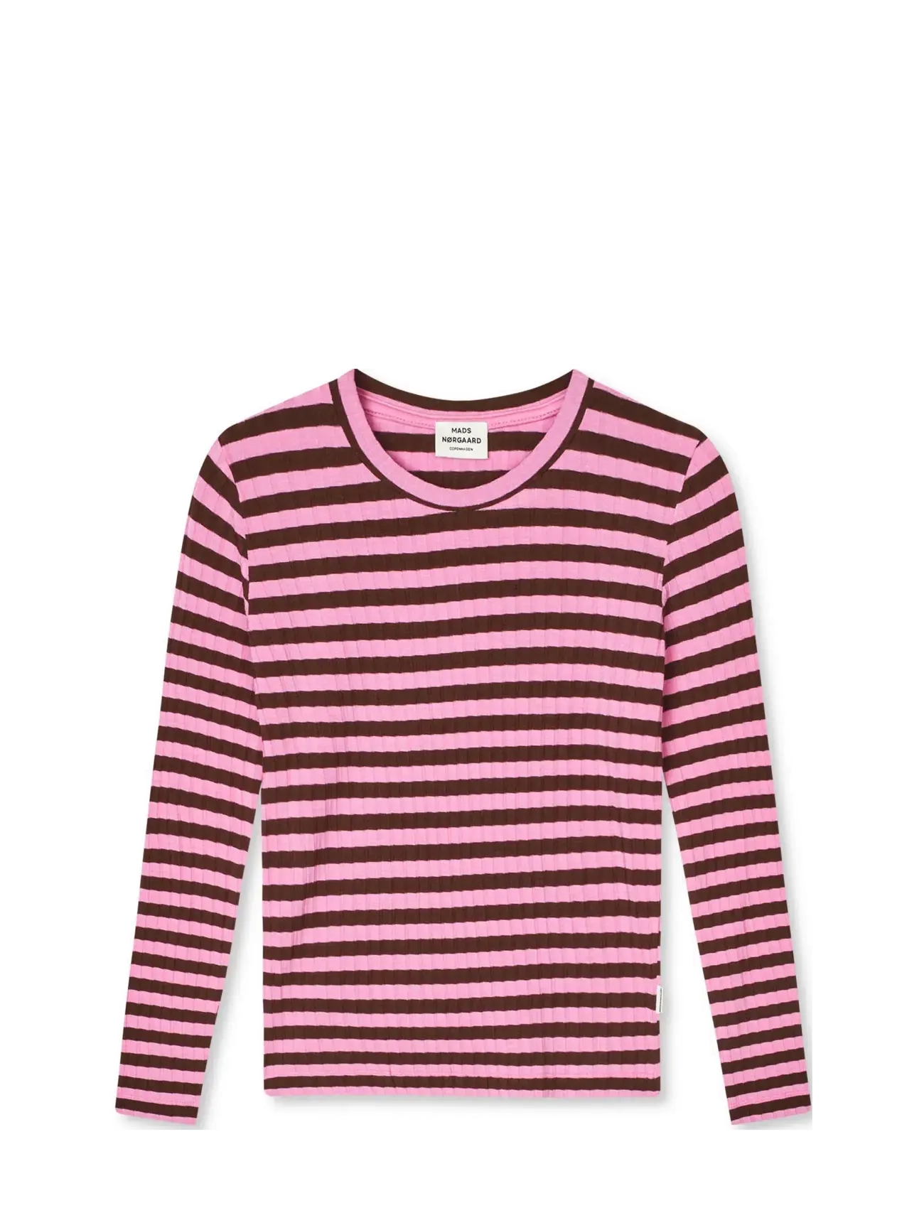 Mads Nørgaard 5x5 Classic Stripe Talika Top - Mads Nørgaard - DEMITASSE/FUCHSIA PINK / pink/rose