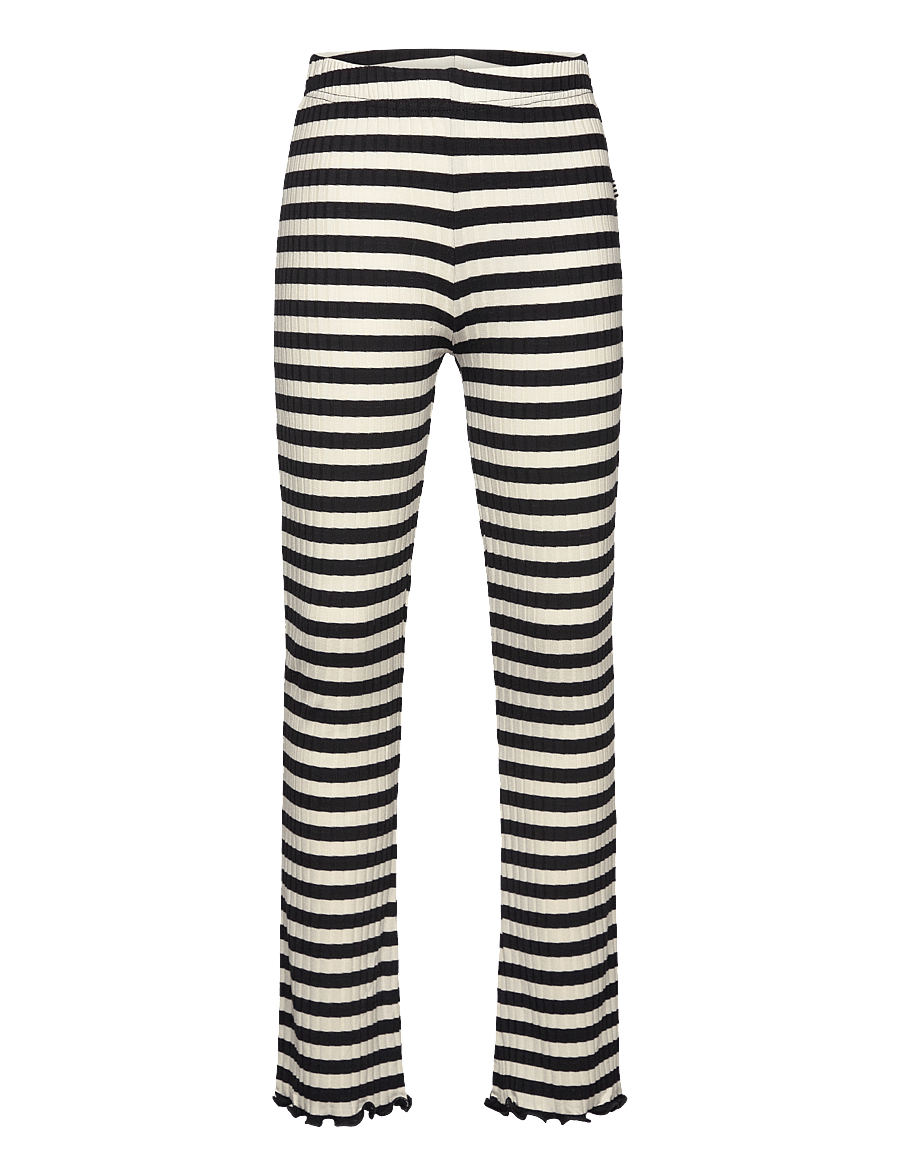 Mads Nørgaard - 5x5 Classic Stripe Lala Leggings - leggings - black/vanilla ice - 0