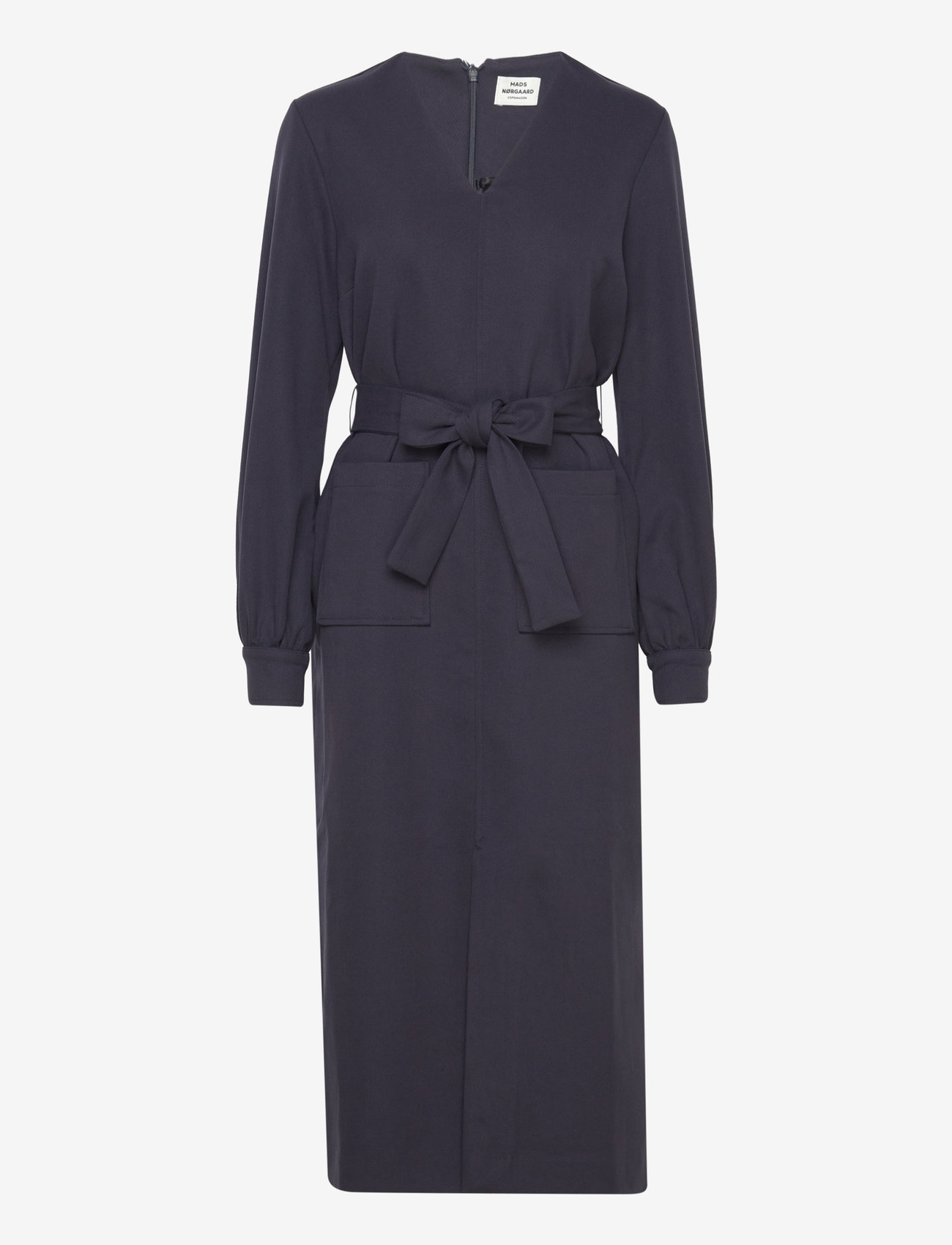 Mads Nørgaard - Soft Suiting Gweneth Dress - midi kjoler - deep well - 2