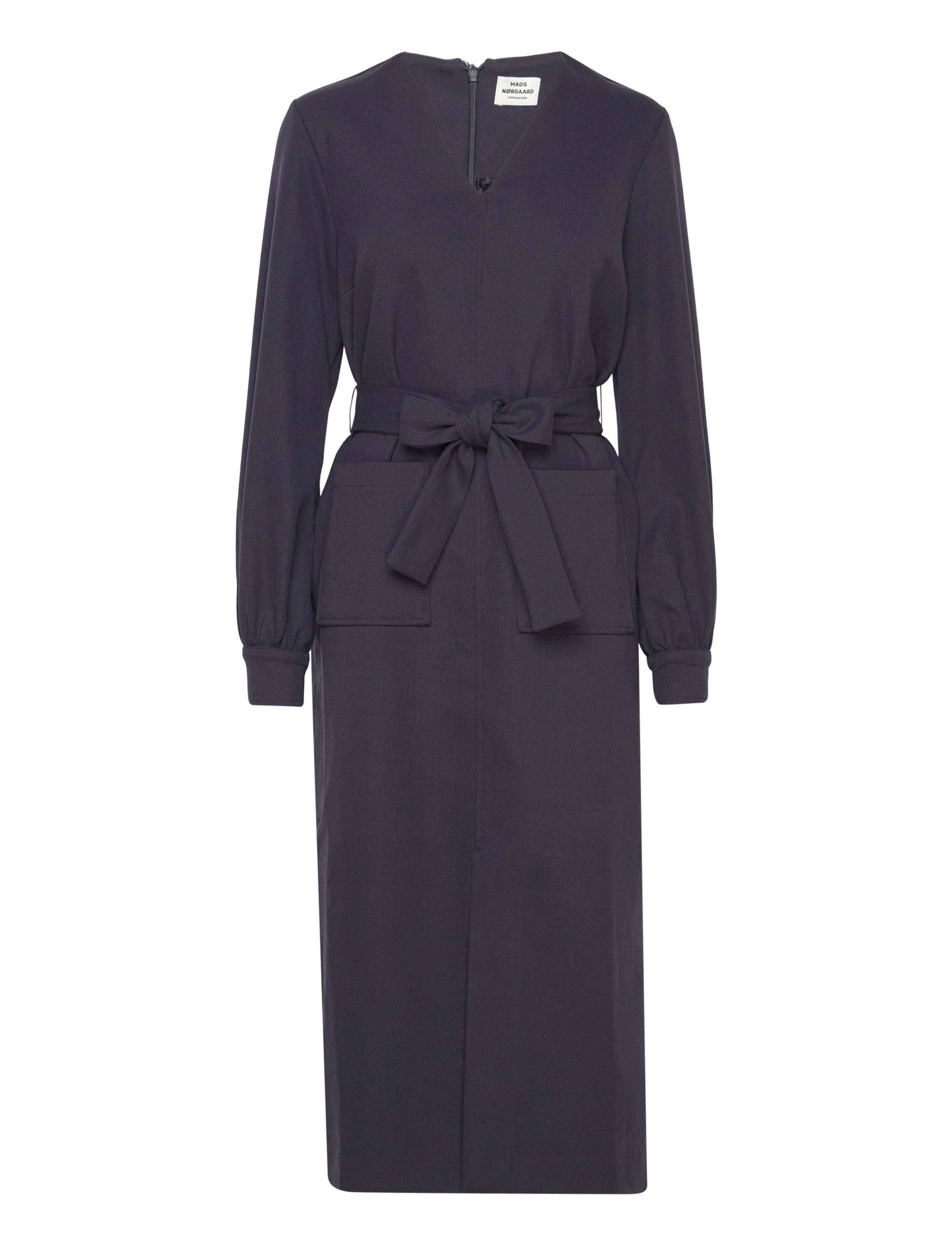 Mads Nørgaard - Soft Suiting Gweneth Dress - midi dresses - deep well - 2