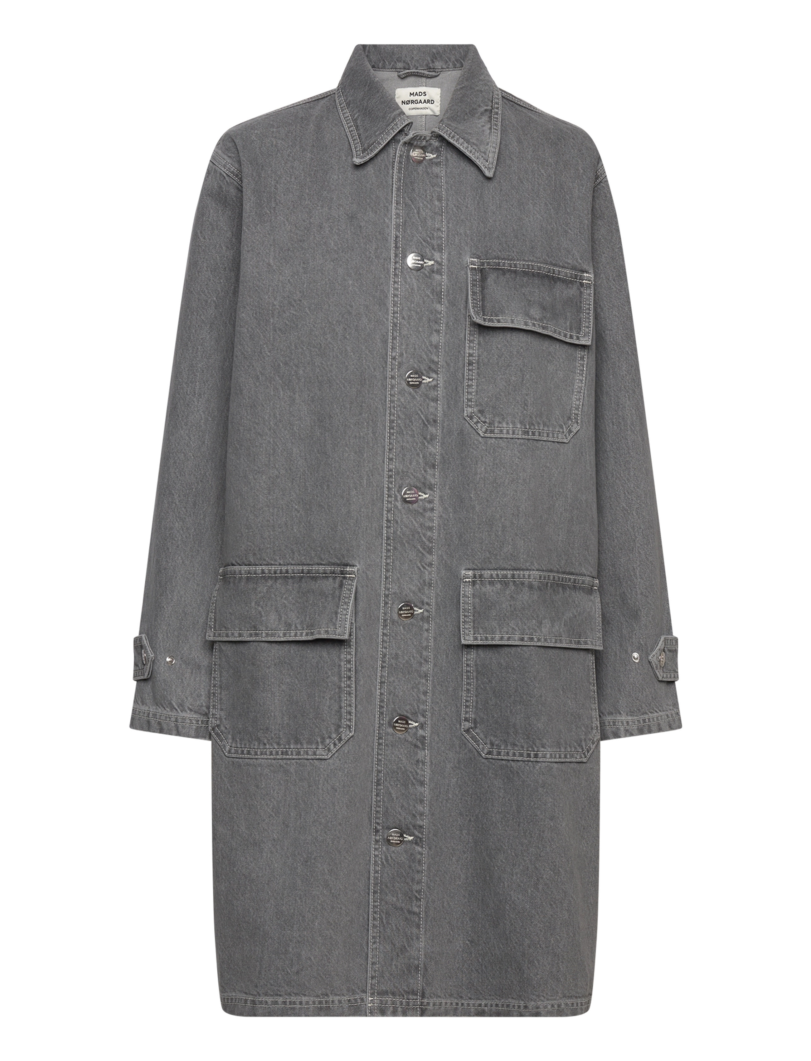 Mads Nørgaard - Grey Denim Jeiru Coat - grey - 2