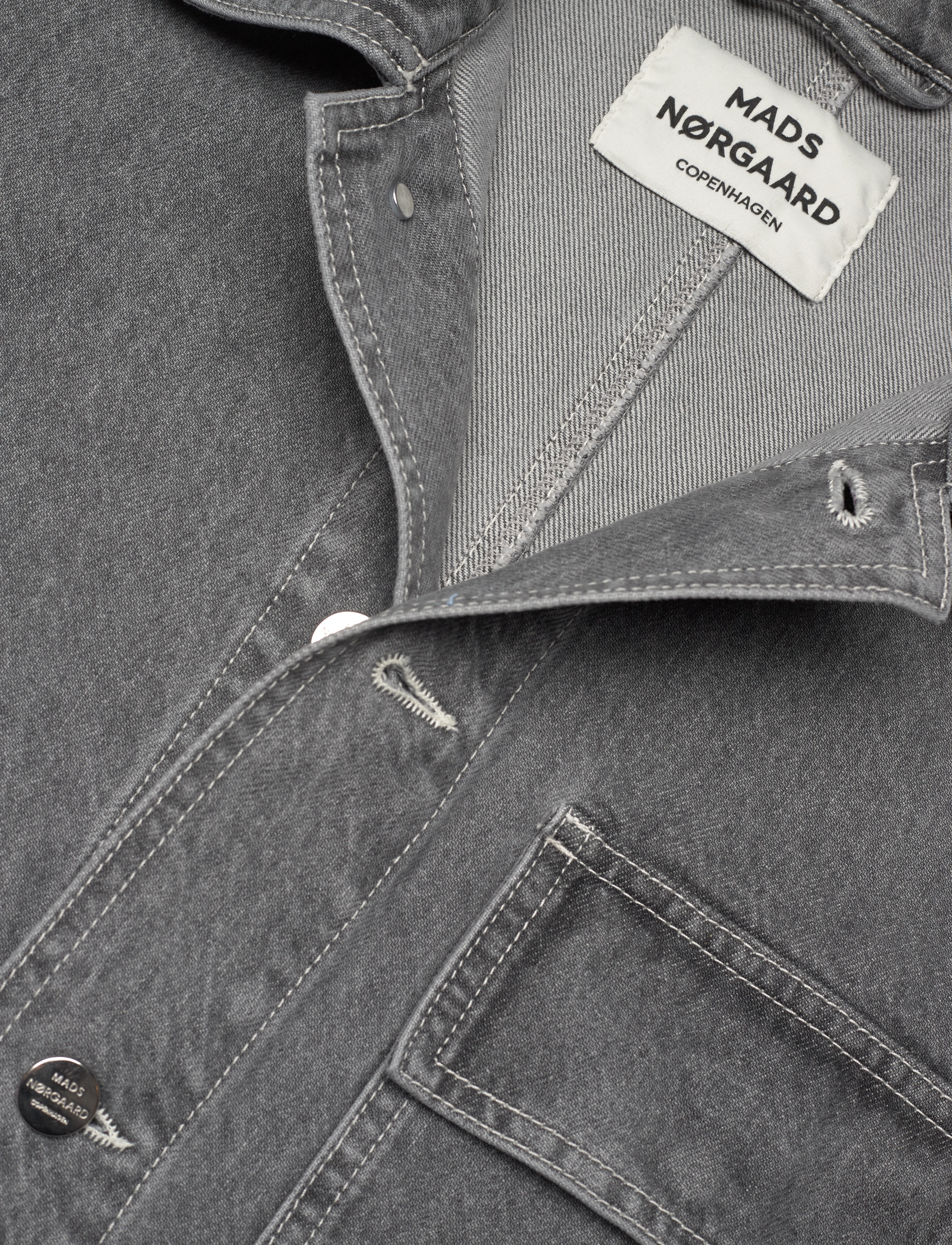 Mads Nørgaard - Grey Denim Jeiru Coat - grey - 3