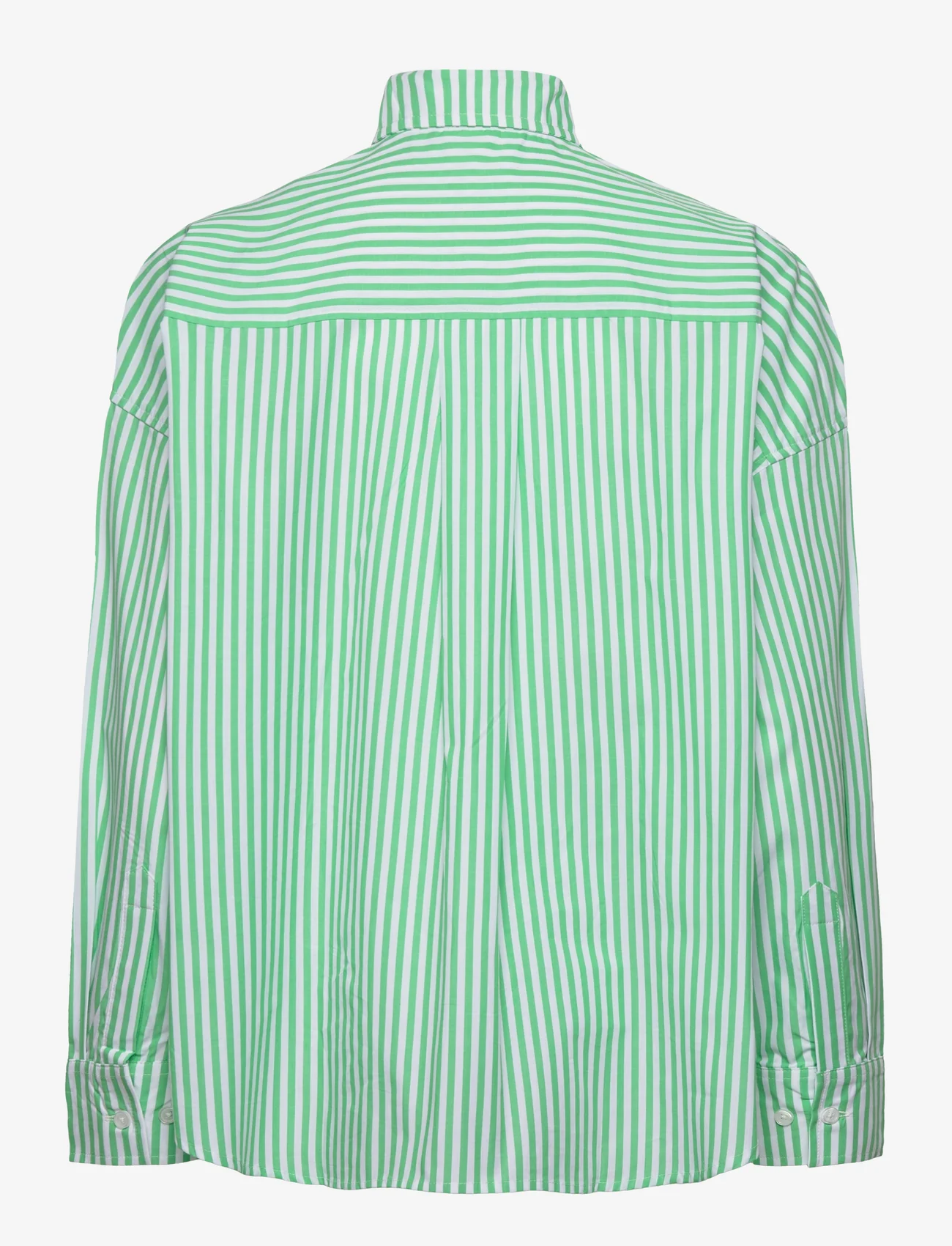 Mads Nørgaard - Popla Petrea Shirt - long-sleeved shirts - andean toucan/optical white - 1