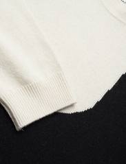 Mads Nørgaard - Recy Soft Knit Sandra Sweater - džemperiai - black/winter white - 2