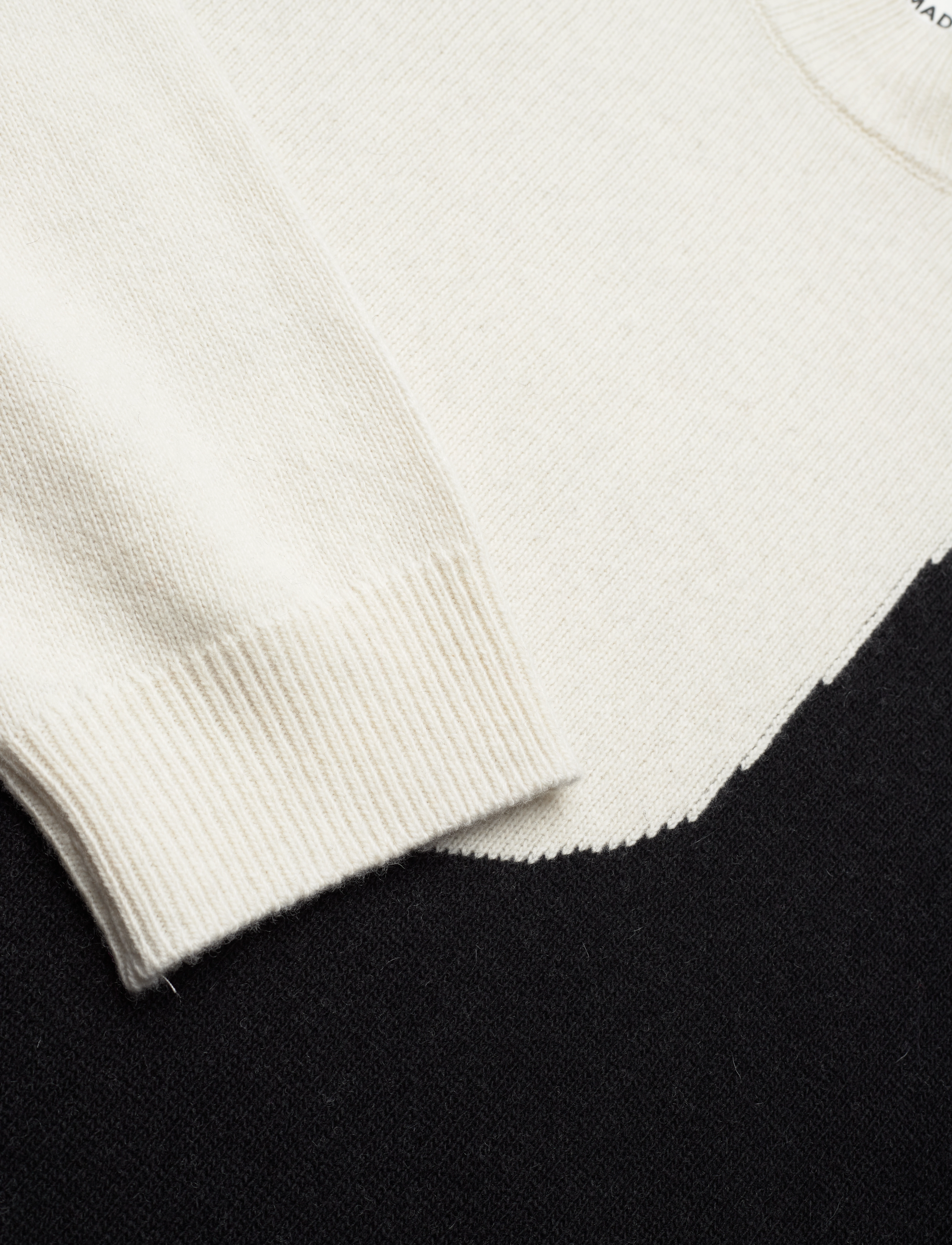 Mads Nørgaard - Recy Soft Knit Sandra Sweater - black/winter white - 2