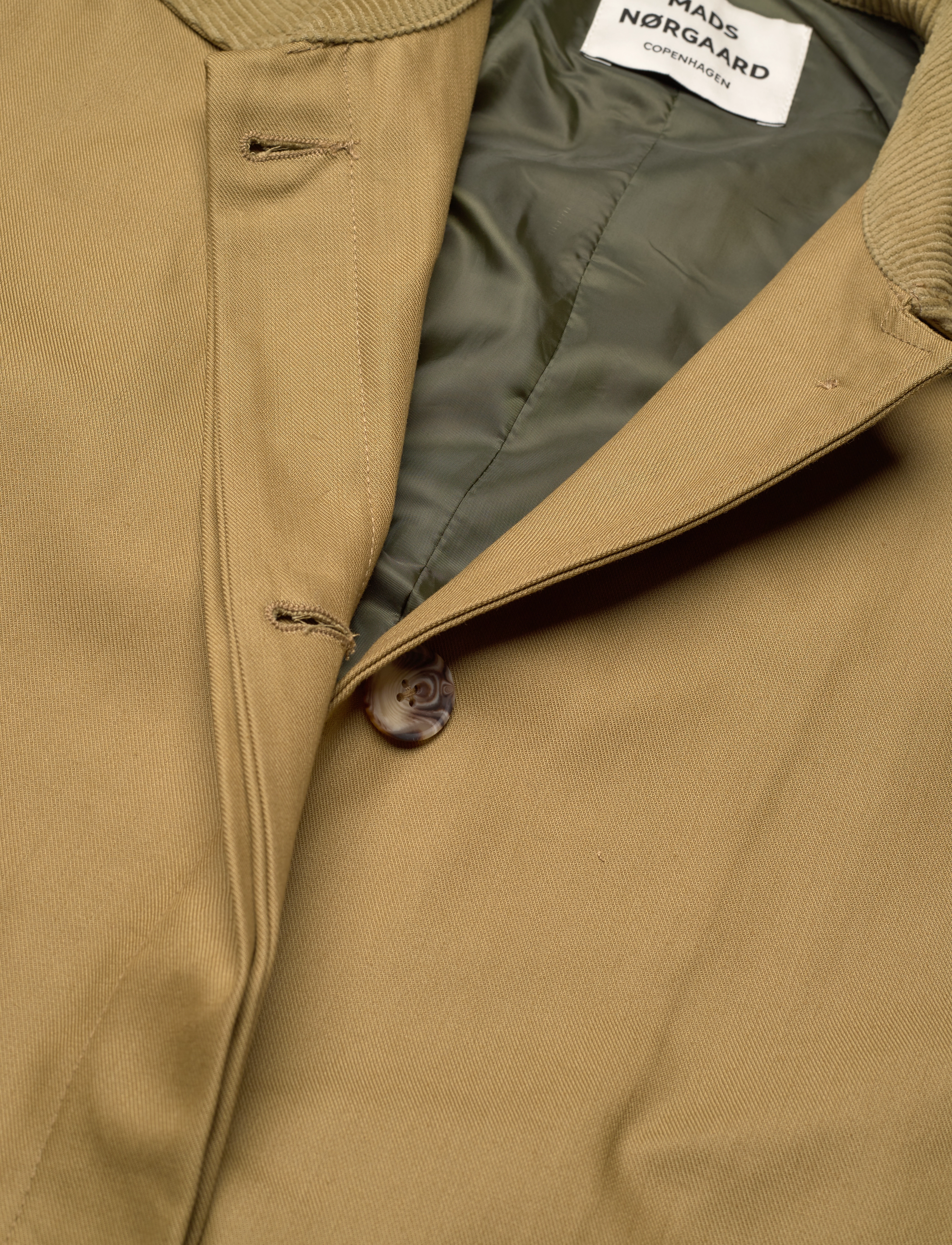 Mads Nørgaard - Heavy Twill River Coat - lette frakker - lizard - 2