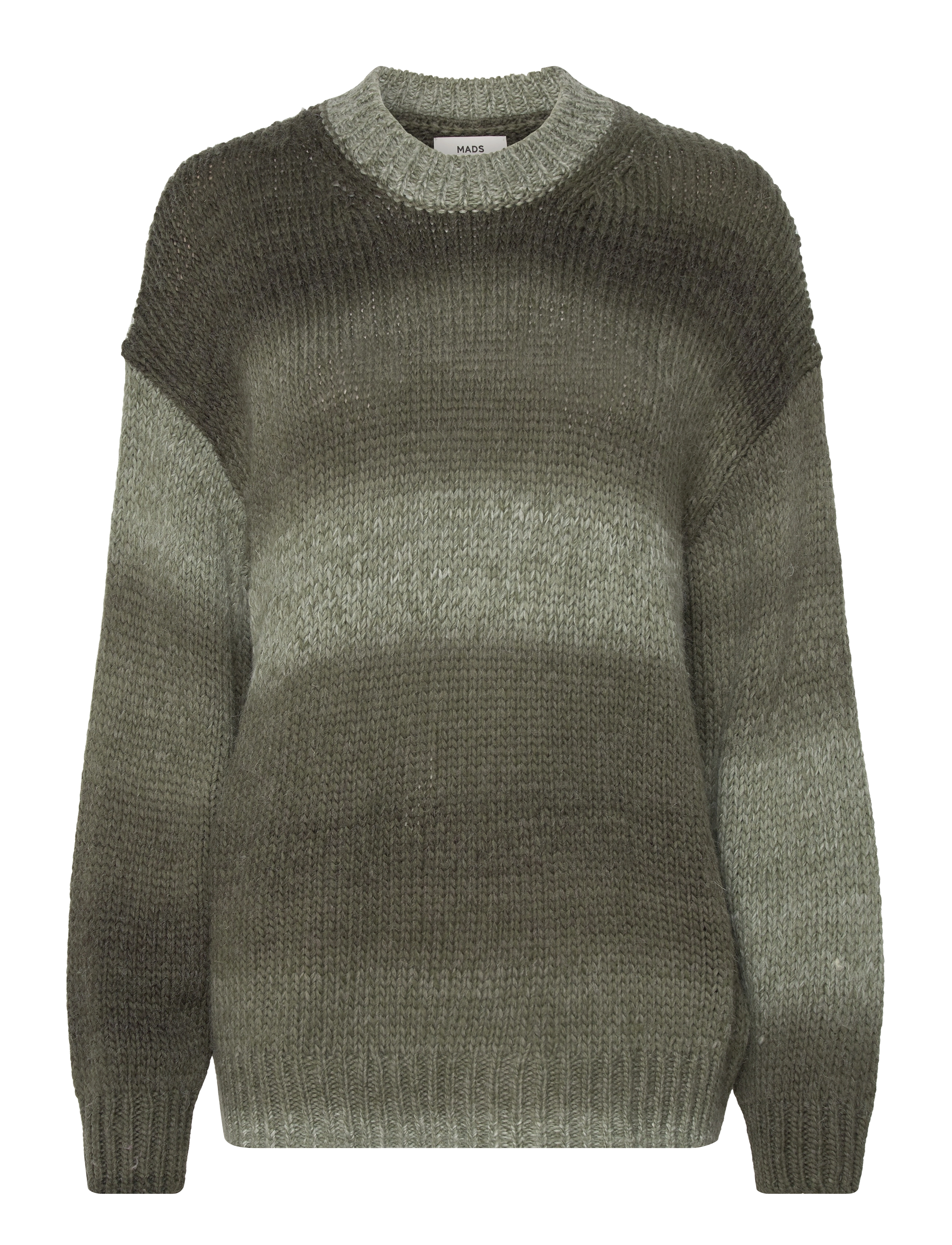 Mads Nørgaard Shaded Lefty Sweater - Strik - FOREST NIGHT MELANGE / green