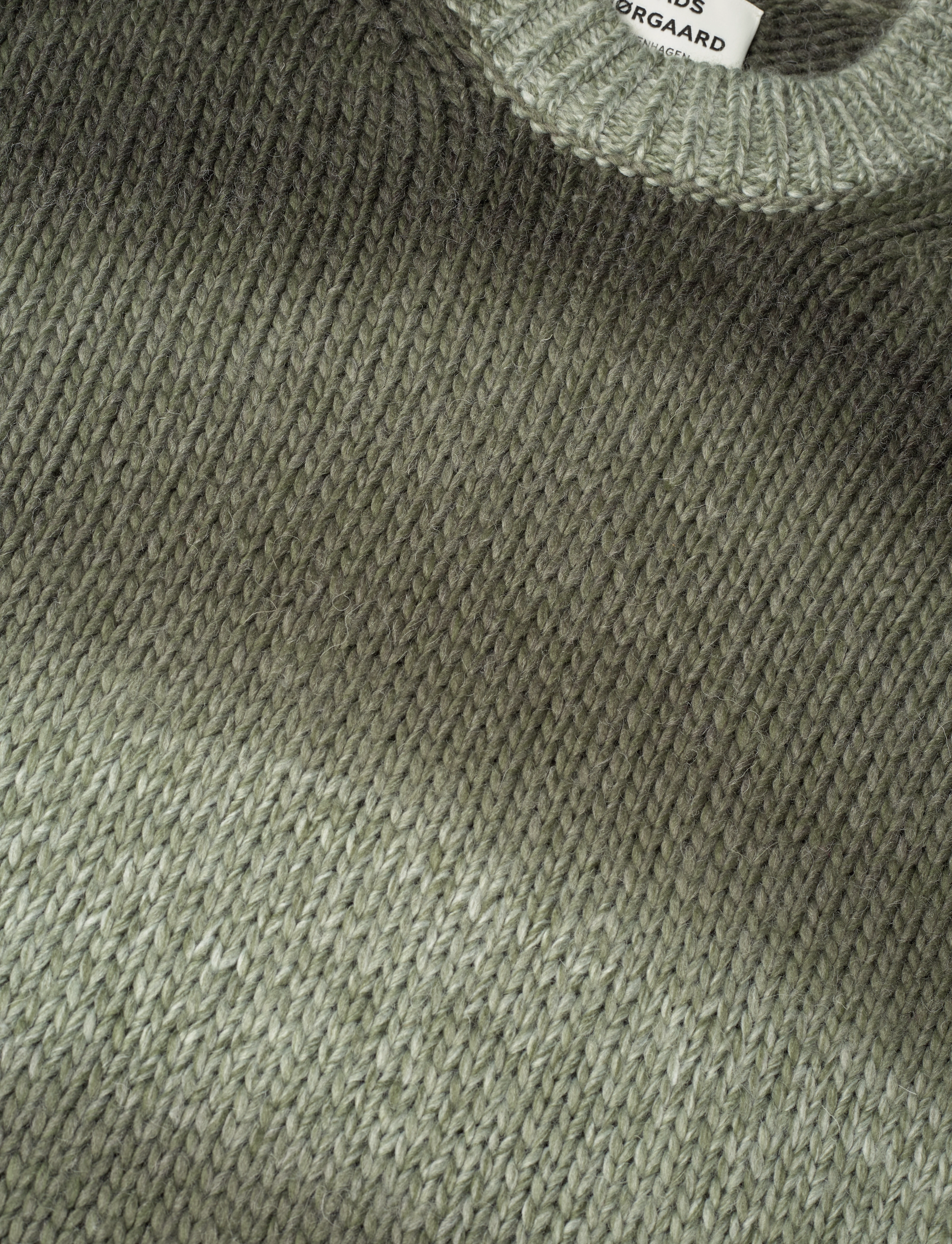 Mads Nørgaard - Shaded Lefty Sweater - trøjer - forest night melange - 2