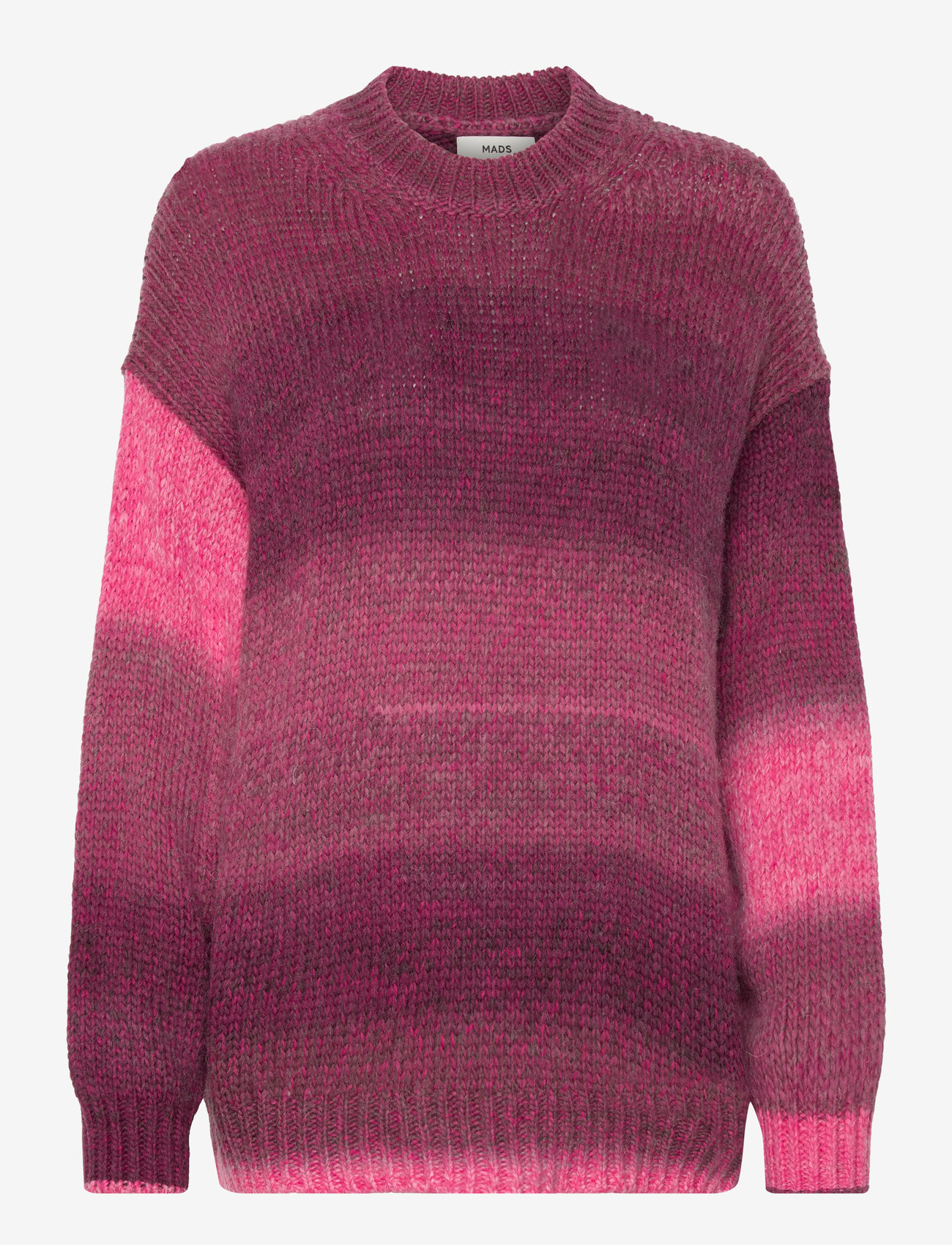 Mads Nørgaard - Shaded Lefty Sweater - sügisesed riided - pink glo melange - 0