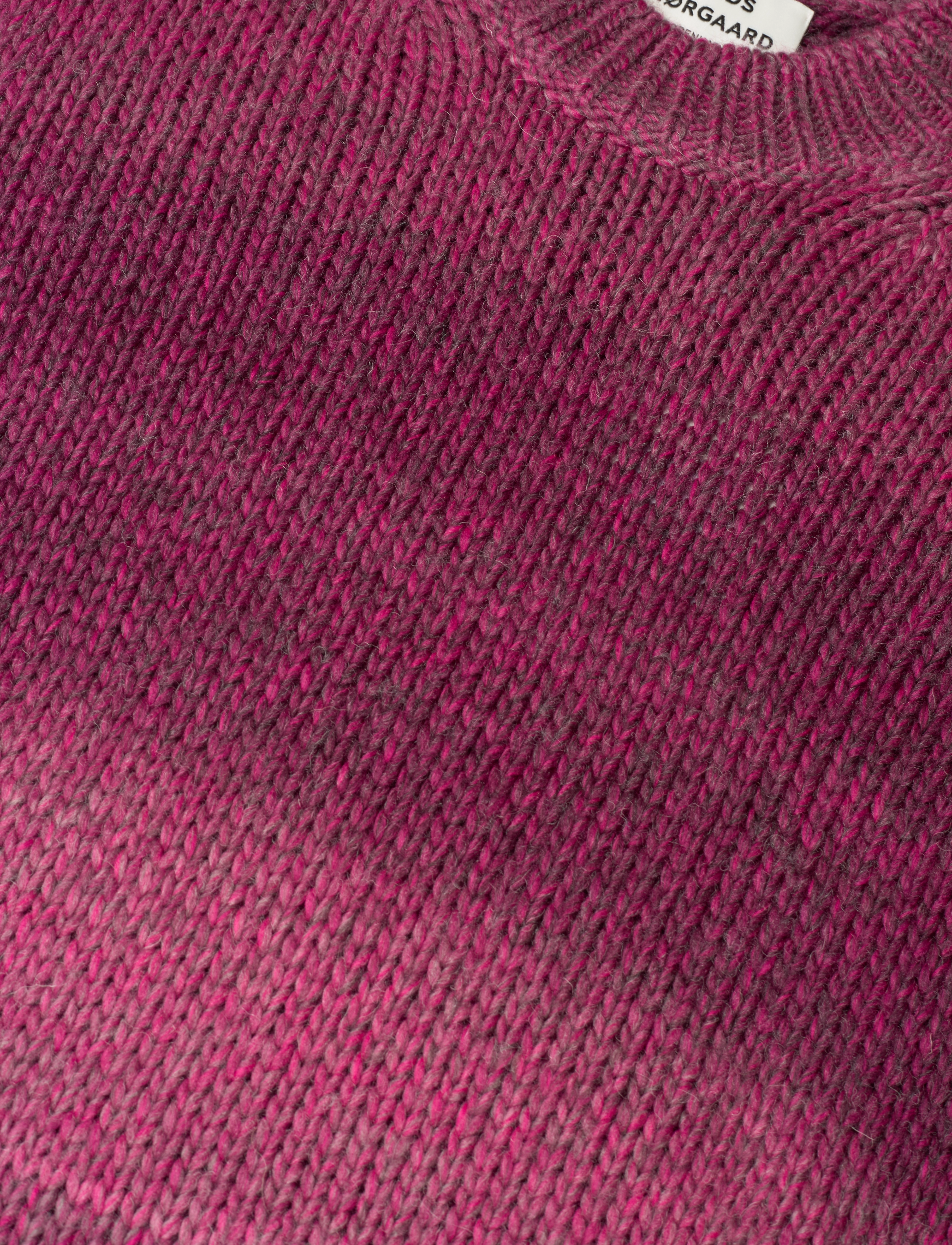 Mads Nørgaard - Shaded Lefty Sweater - trøjer - pink glo melange - 2