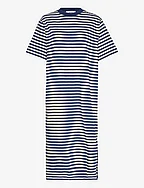 Single Organic Stripe Nou Dress - ESTATE BLUE/CLOUD DANCER