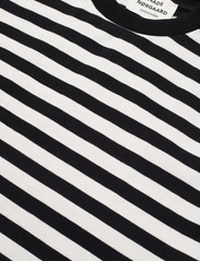 Mads Nørgaard - Heavy Single Stripe Nolly Dress - t-kreklu kleitas - black/snowwhite - 2