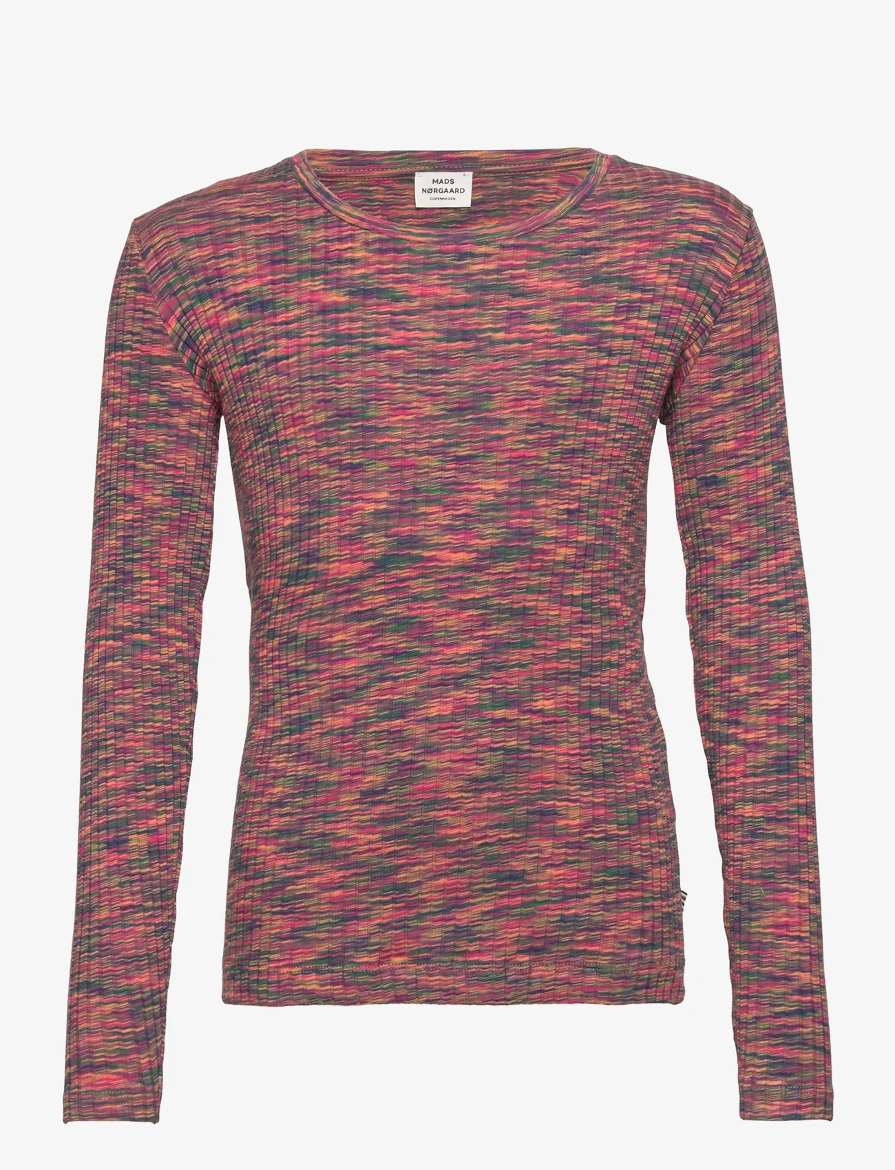 Mads Nørgaard - 8x3 Mouline Talino Top - marškinėliai ilgomis rankovėmis - rose red melange - 0