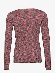 Mads Nørgaard - 8x3 Mouline Talino Top - langermede t-skjorter - rose red melange - 1