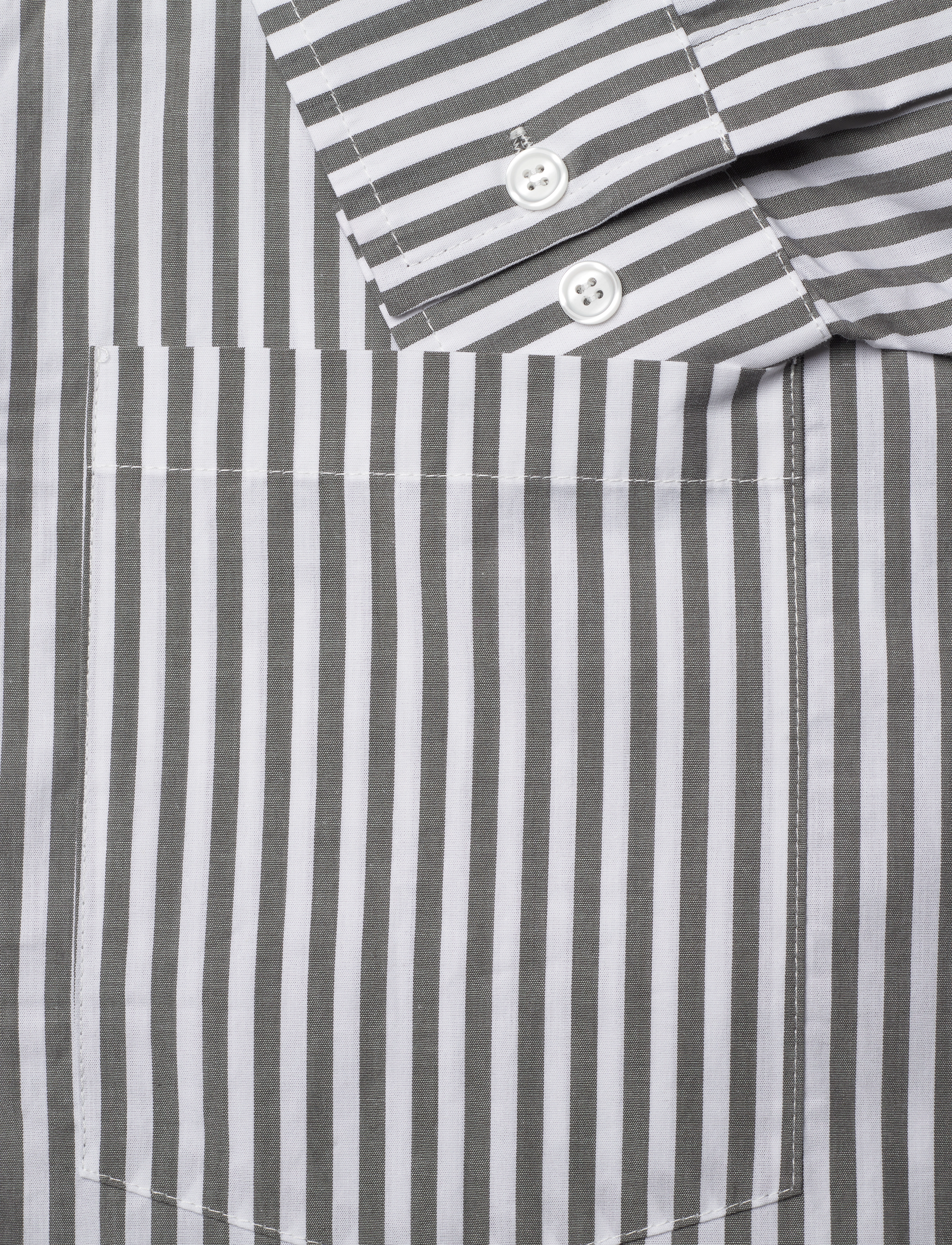 Mads Nørgaard - Popla Peri Dress - skjortekjoler - castlerock/optical white - 3