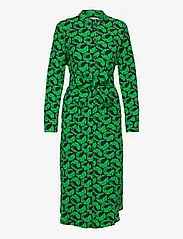 Mads Nørgaard - Chakra Zinni Dress AOP - midi kjoler - leaf aop/andean toucan - 0