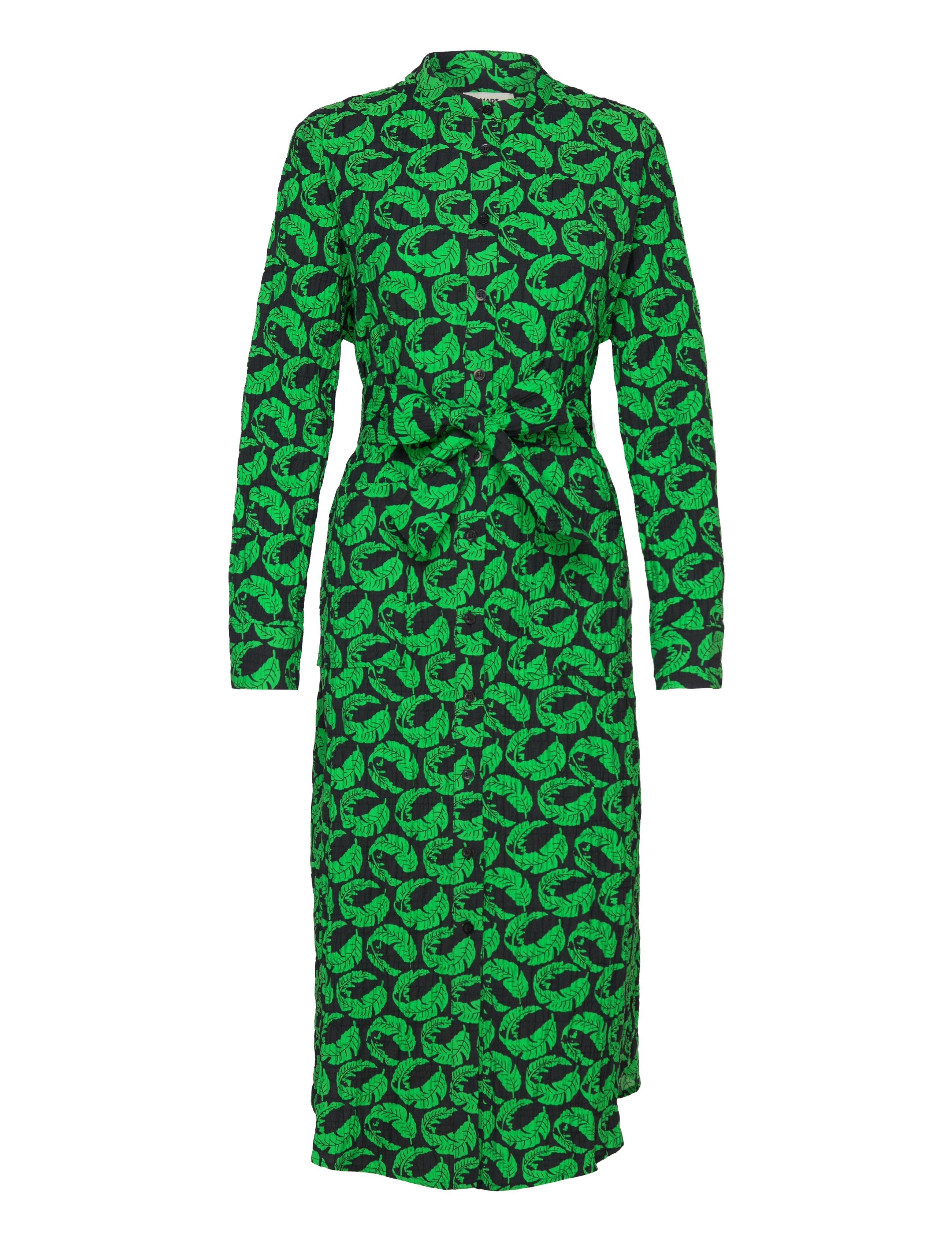 Mads Nørgaard Chakra Zinni Dress AOP - Mads Nørgaard Women - LEAF AOP/ANDEAN TOUCAN / green