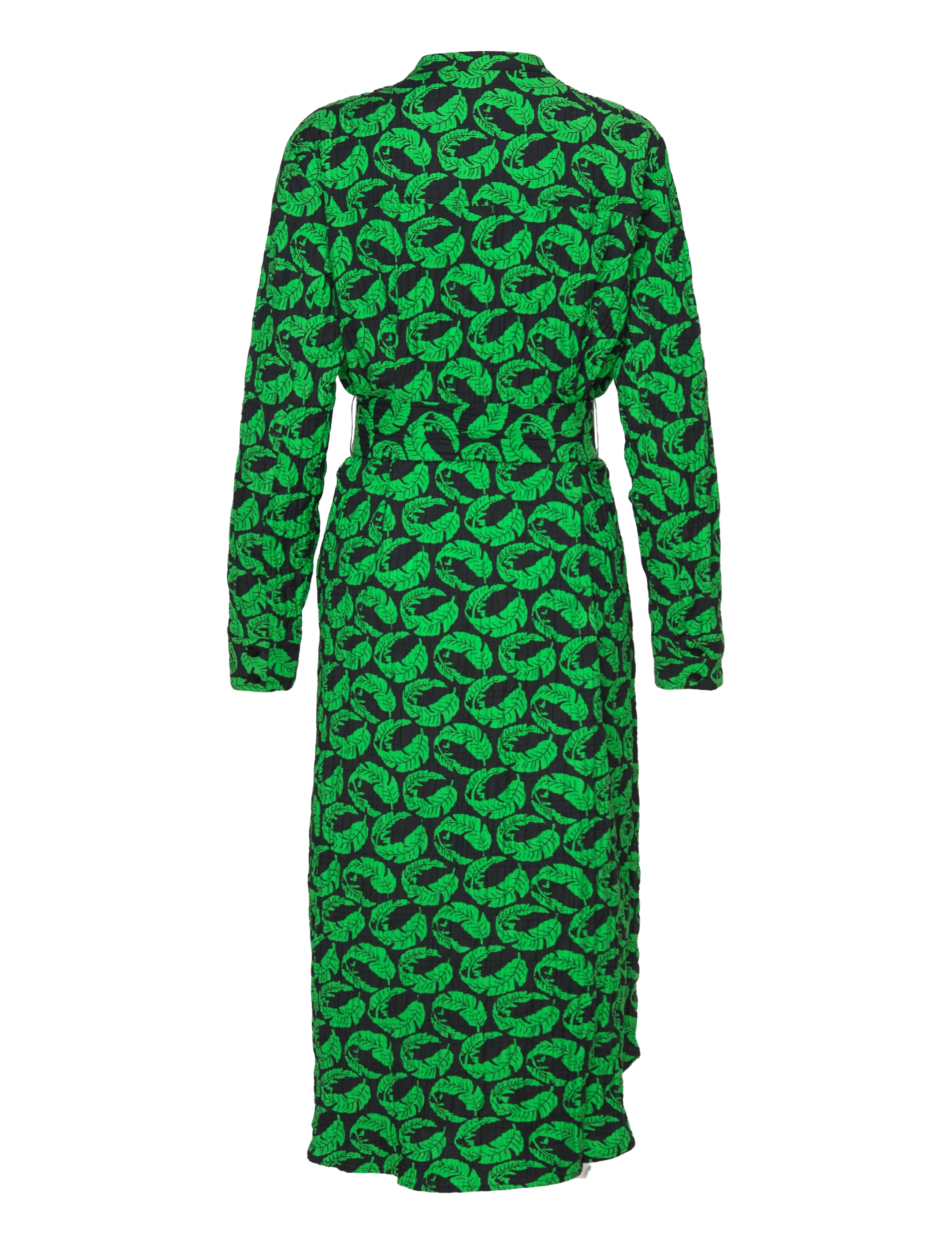Mads Nørgaard - Chakra Zinni Dress AOP - midi kjoler - leaf aop/andean toucan - 1