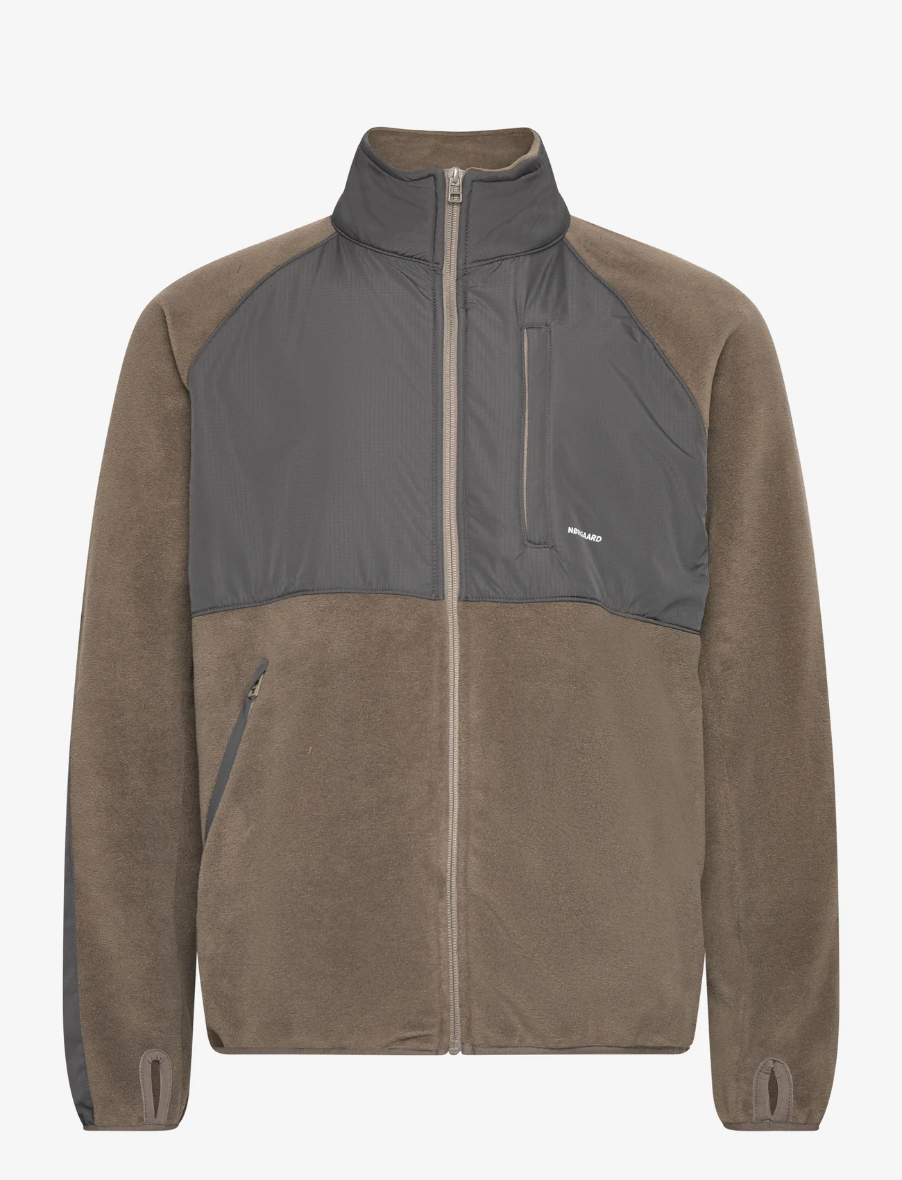Mads Nørgaard - Soft Fleece Tactical Jacket - mid layer jackets - tarmac - 0