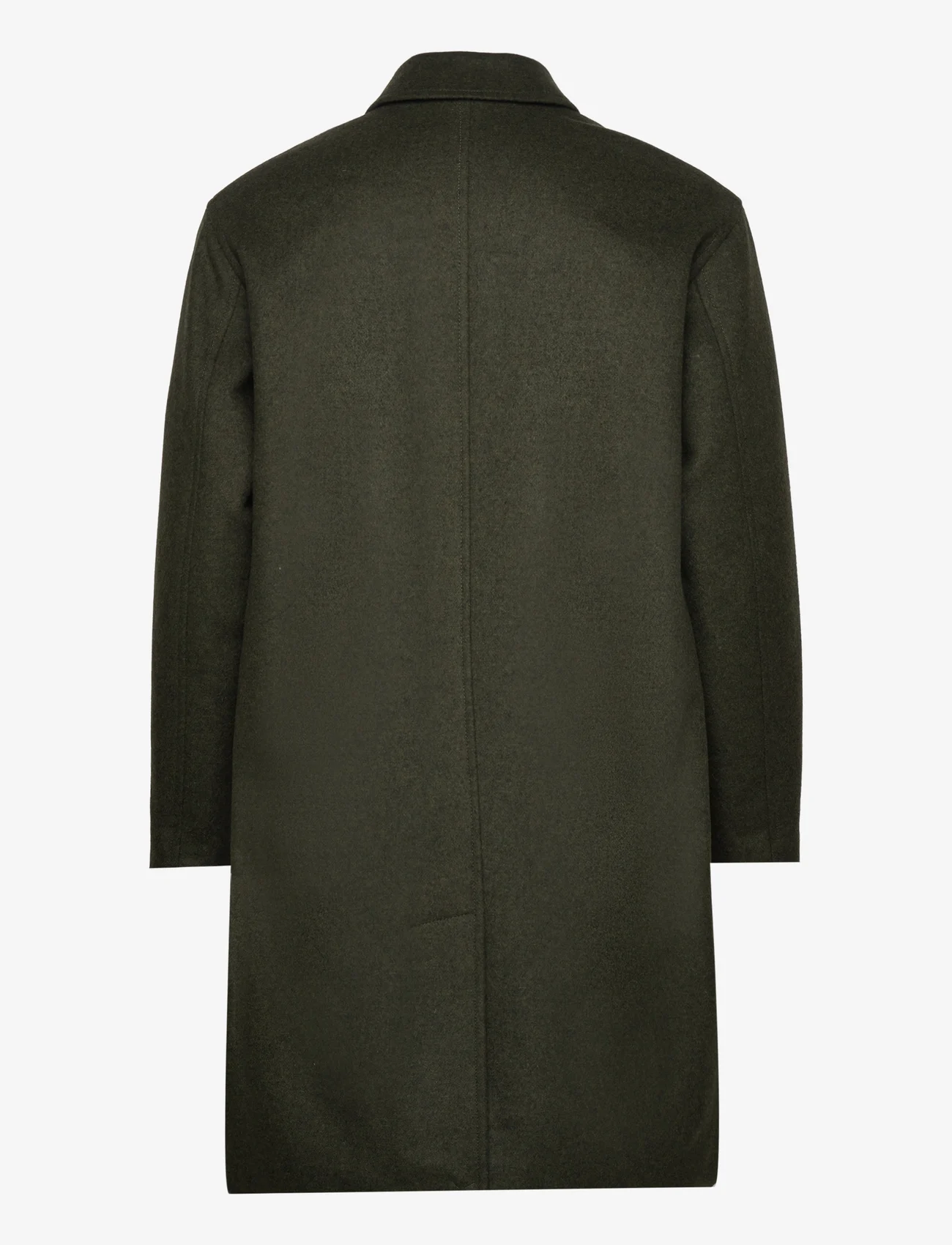 Mads Nørgaard - Dense Wool Curtis Coat - winter jackets - tarmac - 1