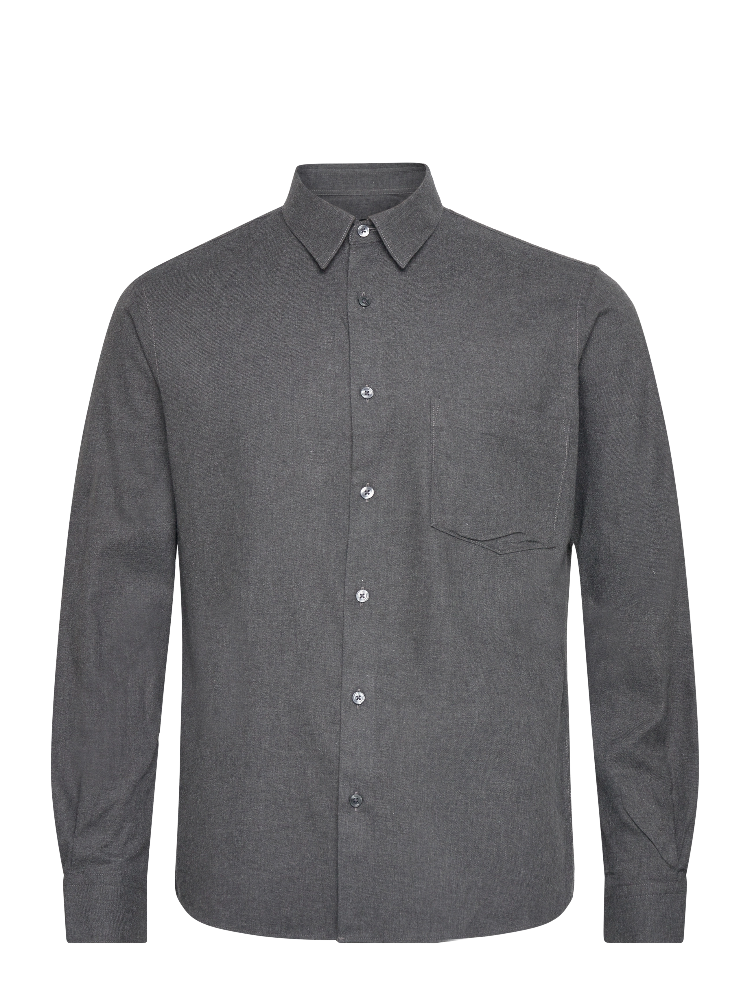 MADS NØRGAARD Flamel Sune Shirt Grau - S - Herren