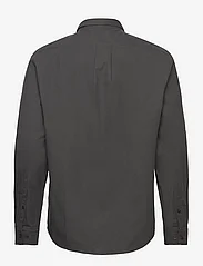 Mads Nørgaard - Cotton Flannel Malte Shirt - peruskauluspaidat - asphalt - 1