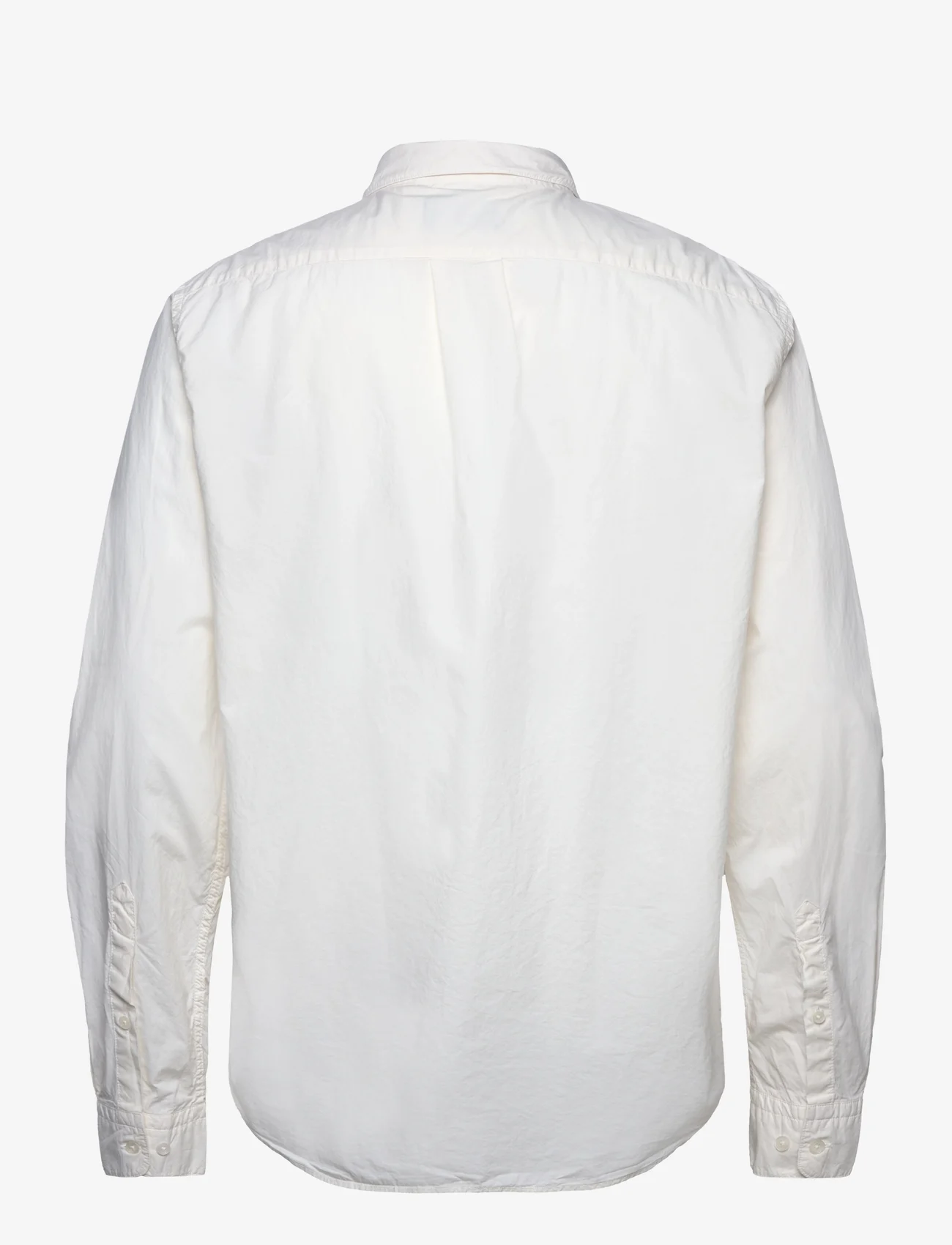 Mads Nørgaard - Cotton Poplin Malte Shirt - pitkähihaiset - vanilla ice - 1