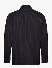 Mads Nørgaard - Flannel Heavy Malte Stripe Shirt - ikdienas krekli - deep well/cub - 1