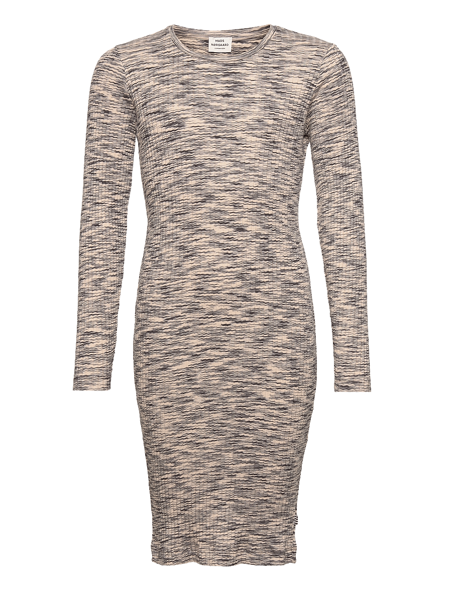 Mads Nørgaard - 8x3 Mouline Dubina Dress - langærmede hverdagskjoler - cub melange - 0