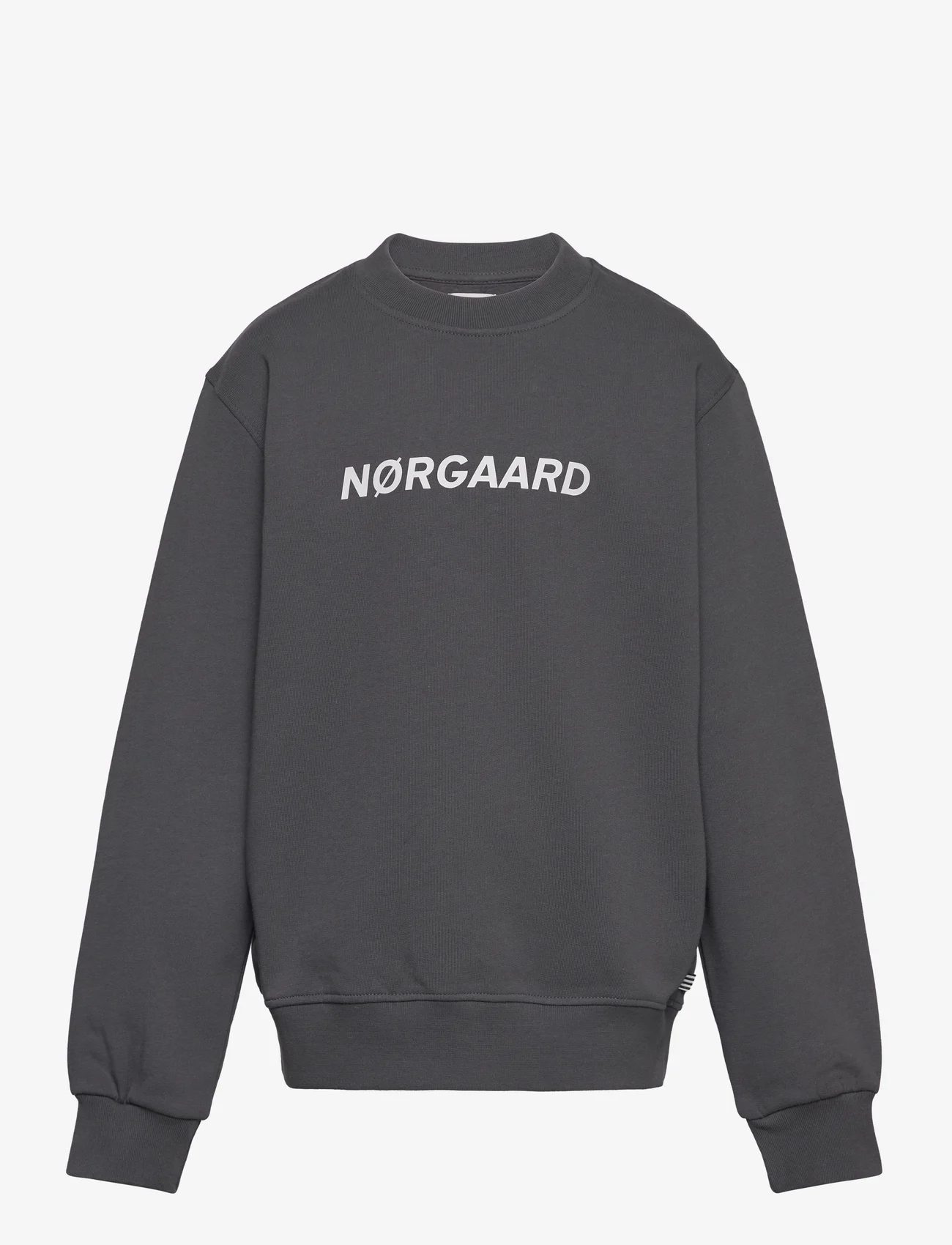 Mads Nørgaard - Organic Sweat Solo Sweatshirt - sweatshirts & hættetrøjer - asphalt - 0